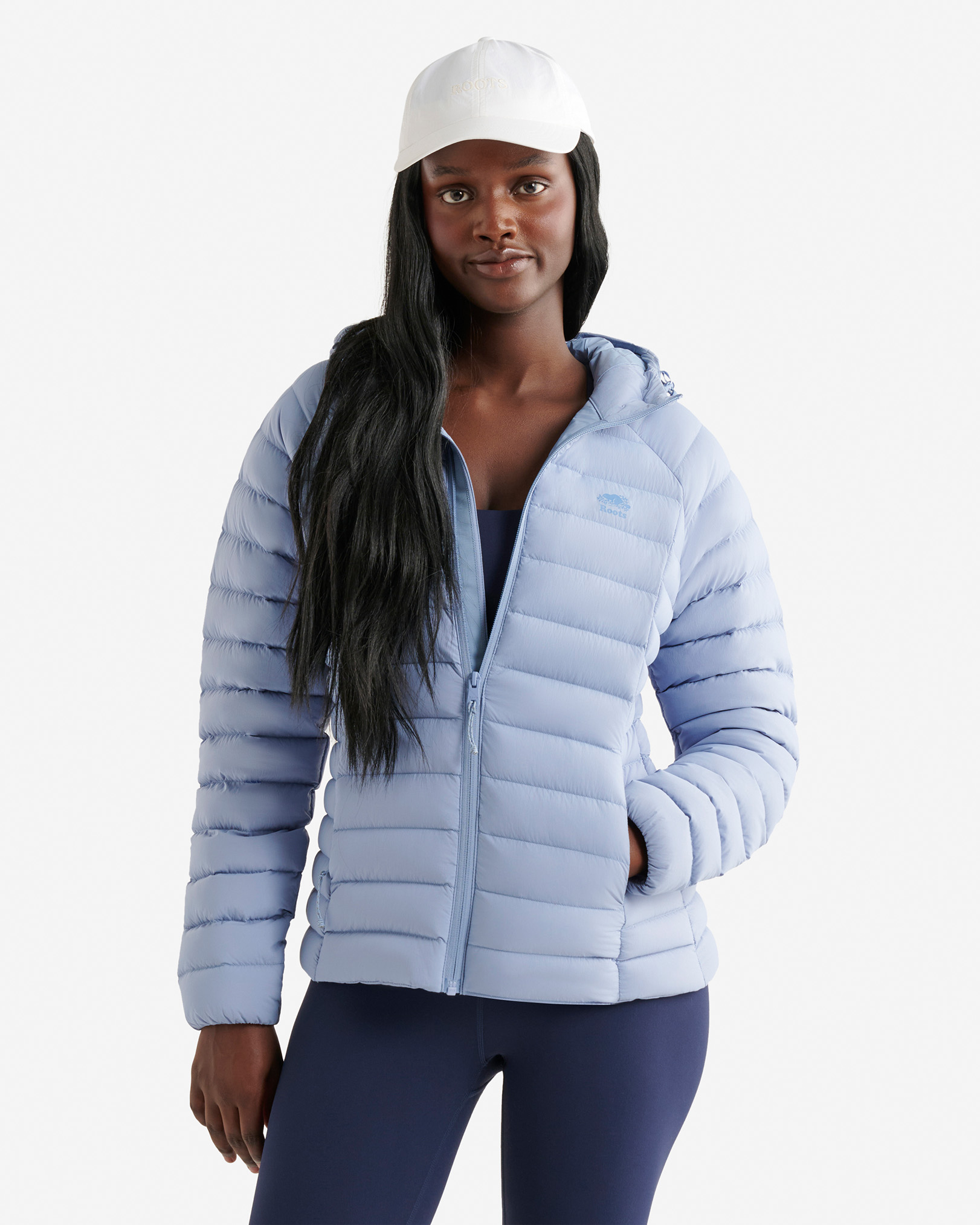 Roots Down Packable Jacket - Coastal Blue
