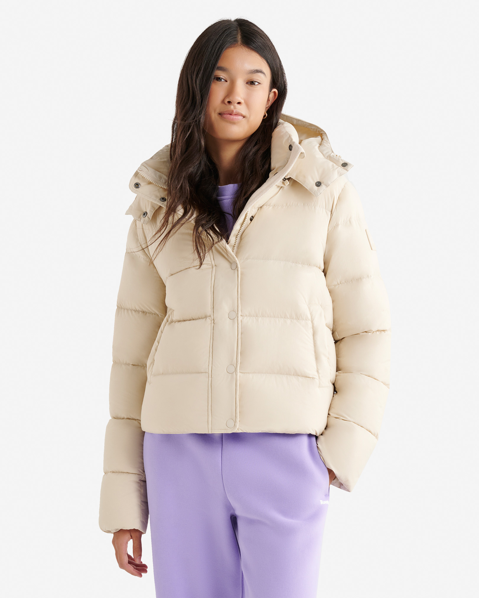 Roots Down Puffer Jacket - Oatmeal