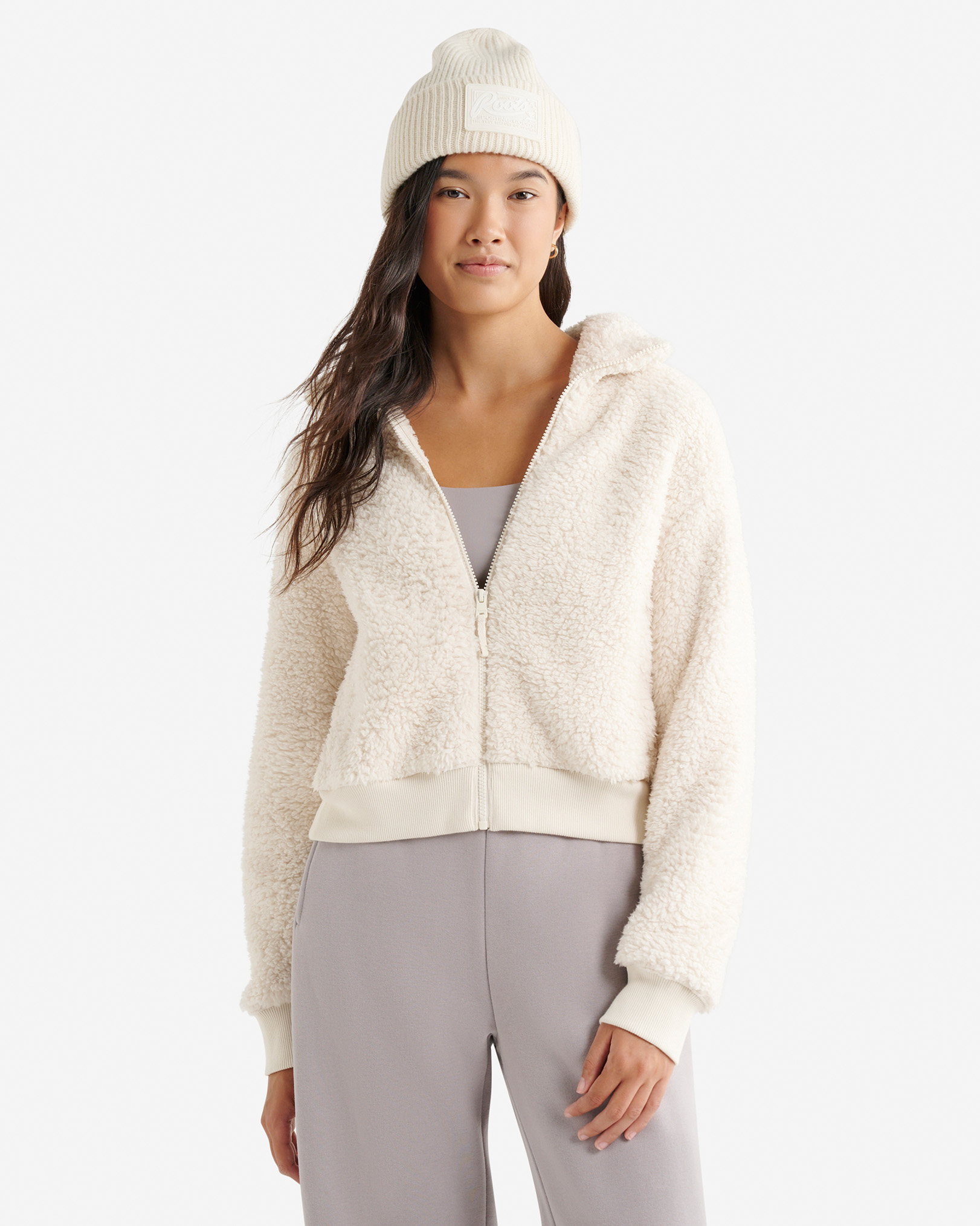 Creekside Shearling Fleece Jacket - Birch White