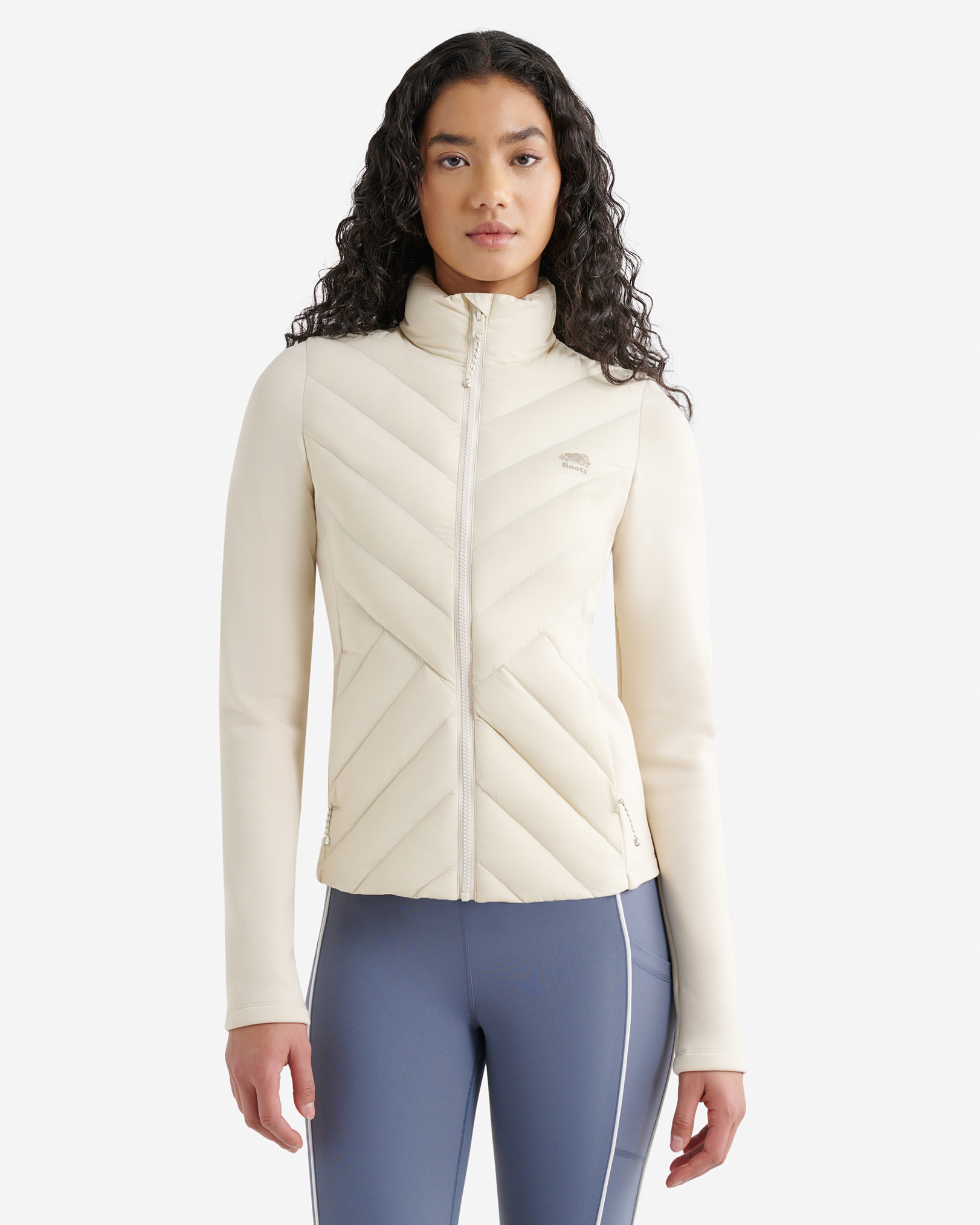 Horizon Insulated Hybrid Jacket - Almond Milk