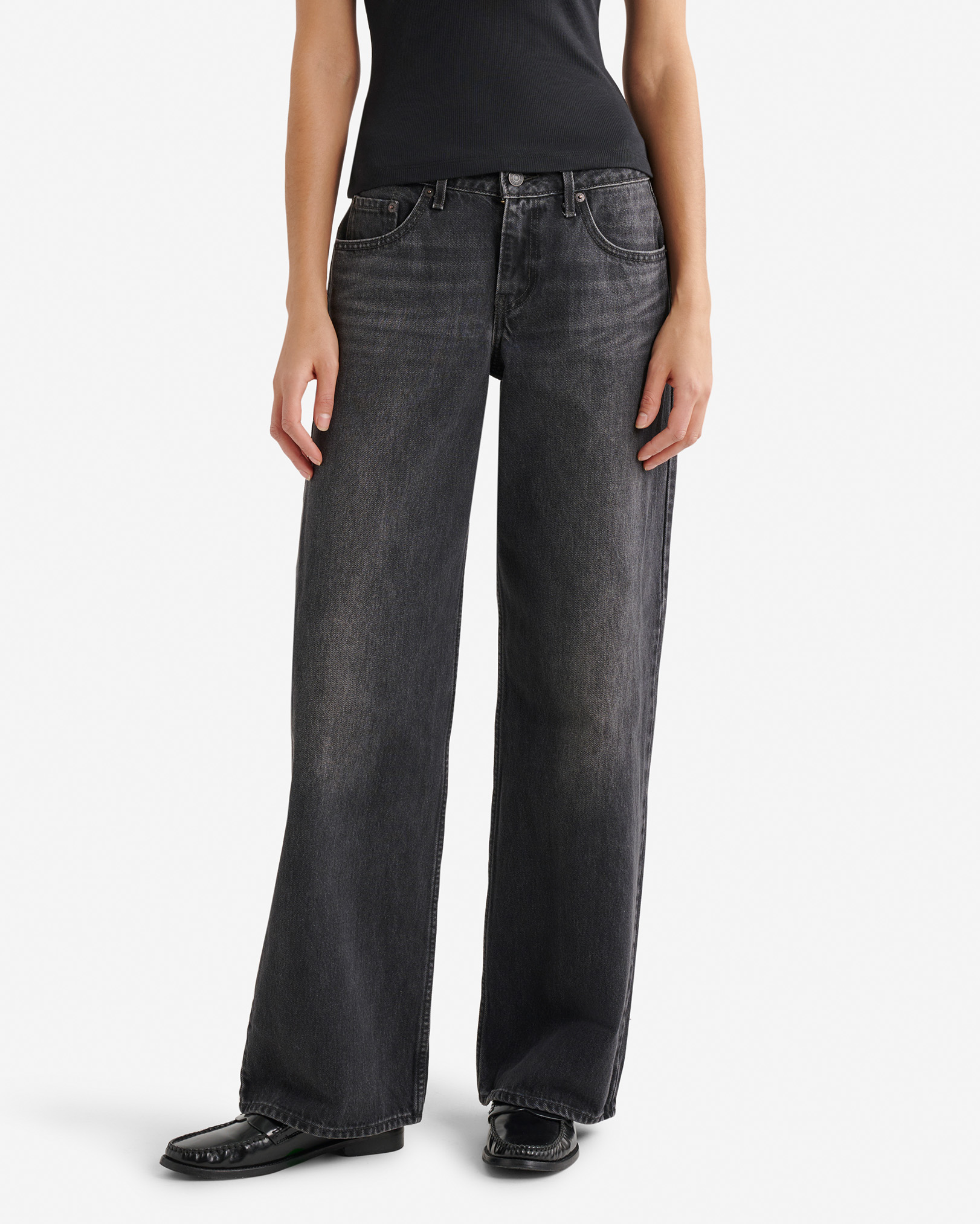 Levi's Low Loose Womens Jeans - Black