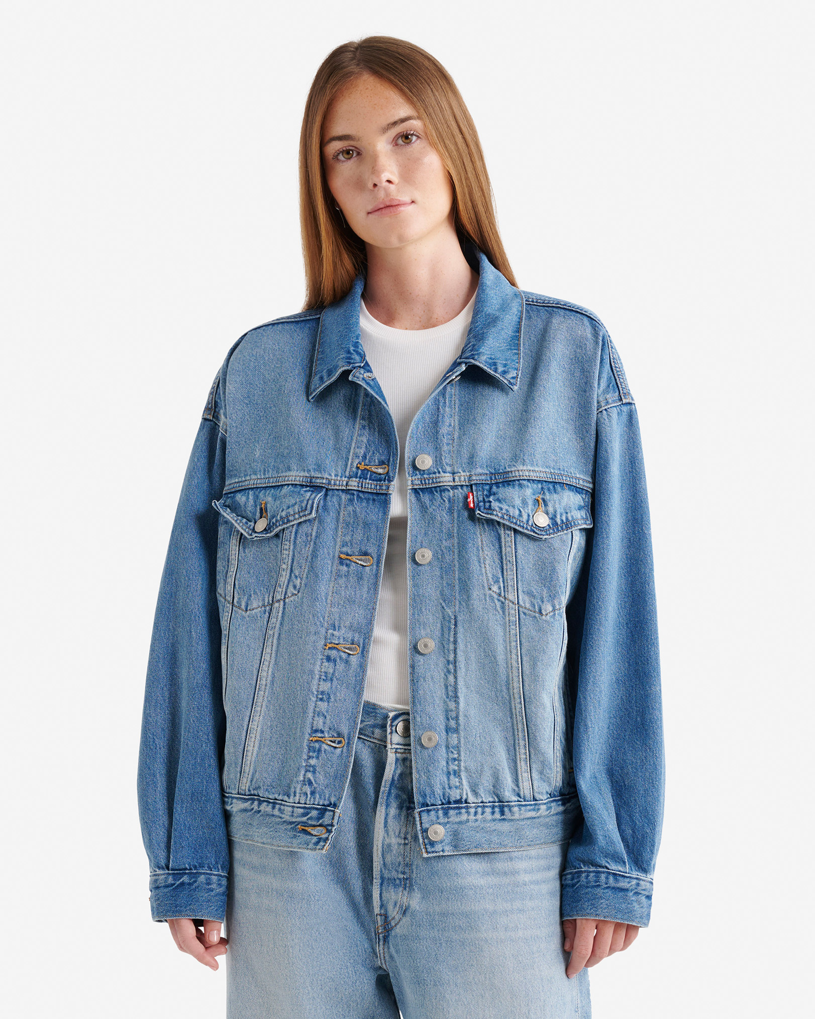 Levi's® 90s Womens Trucker Jacket - Medium Blue