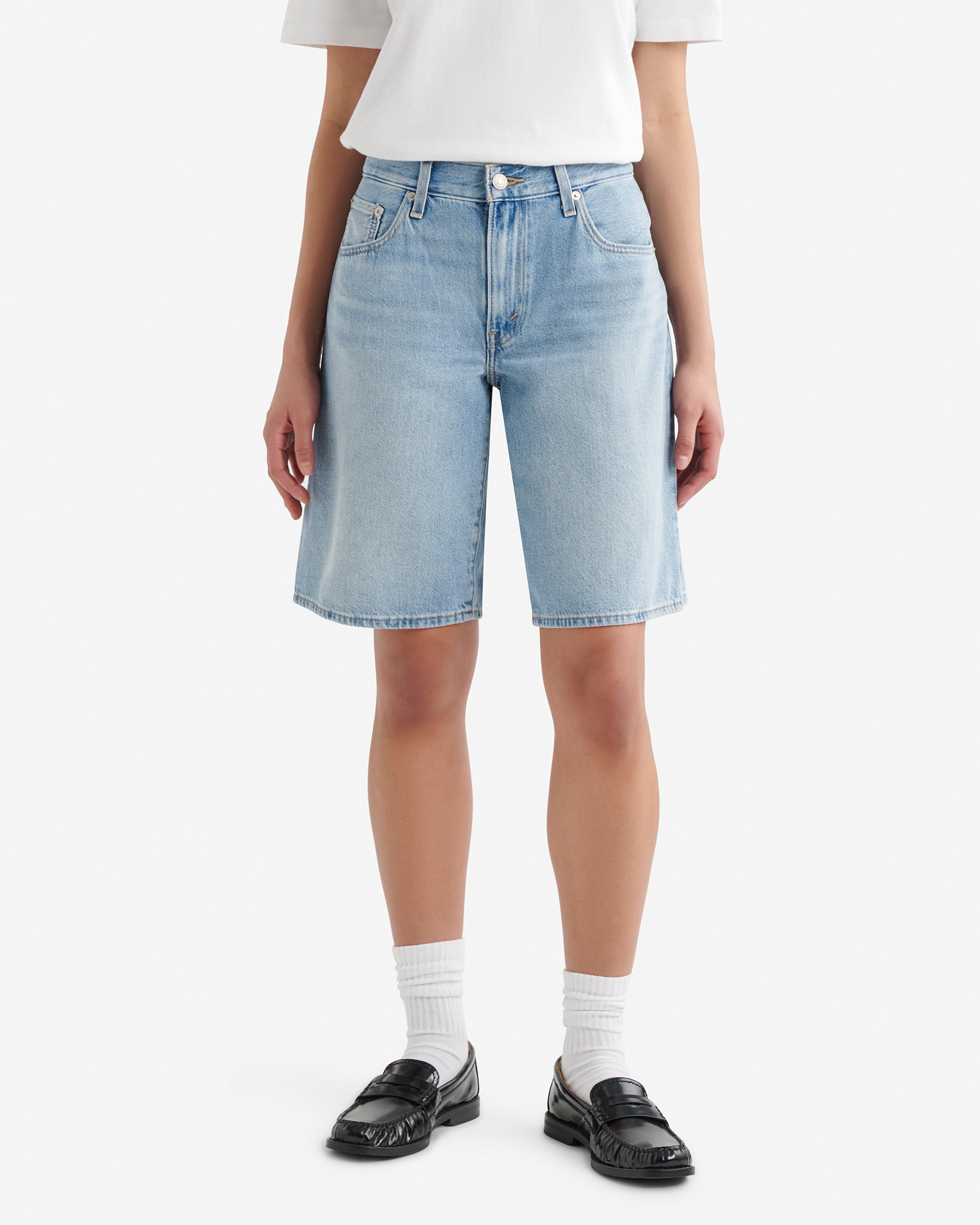 Short ample en denim Levi’s pour femmes 11 po - Bleu Clair