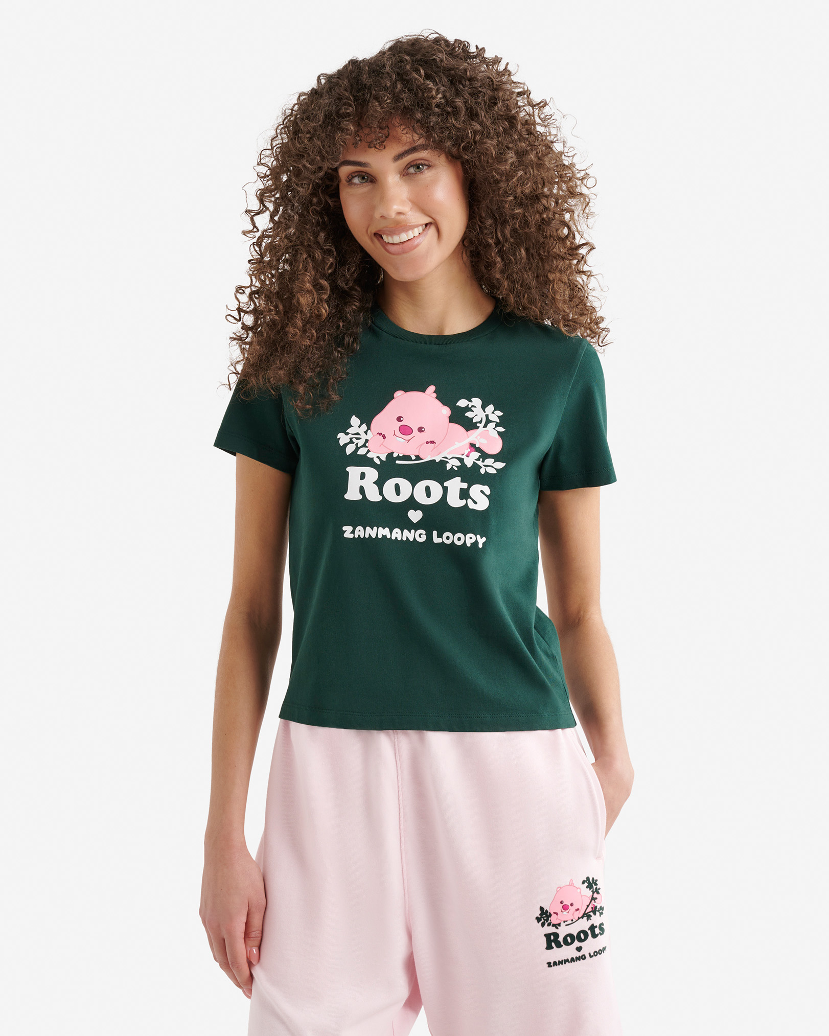 Roots X Zanmang Loopy T-Shirt - Varsity Green