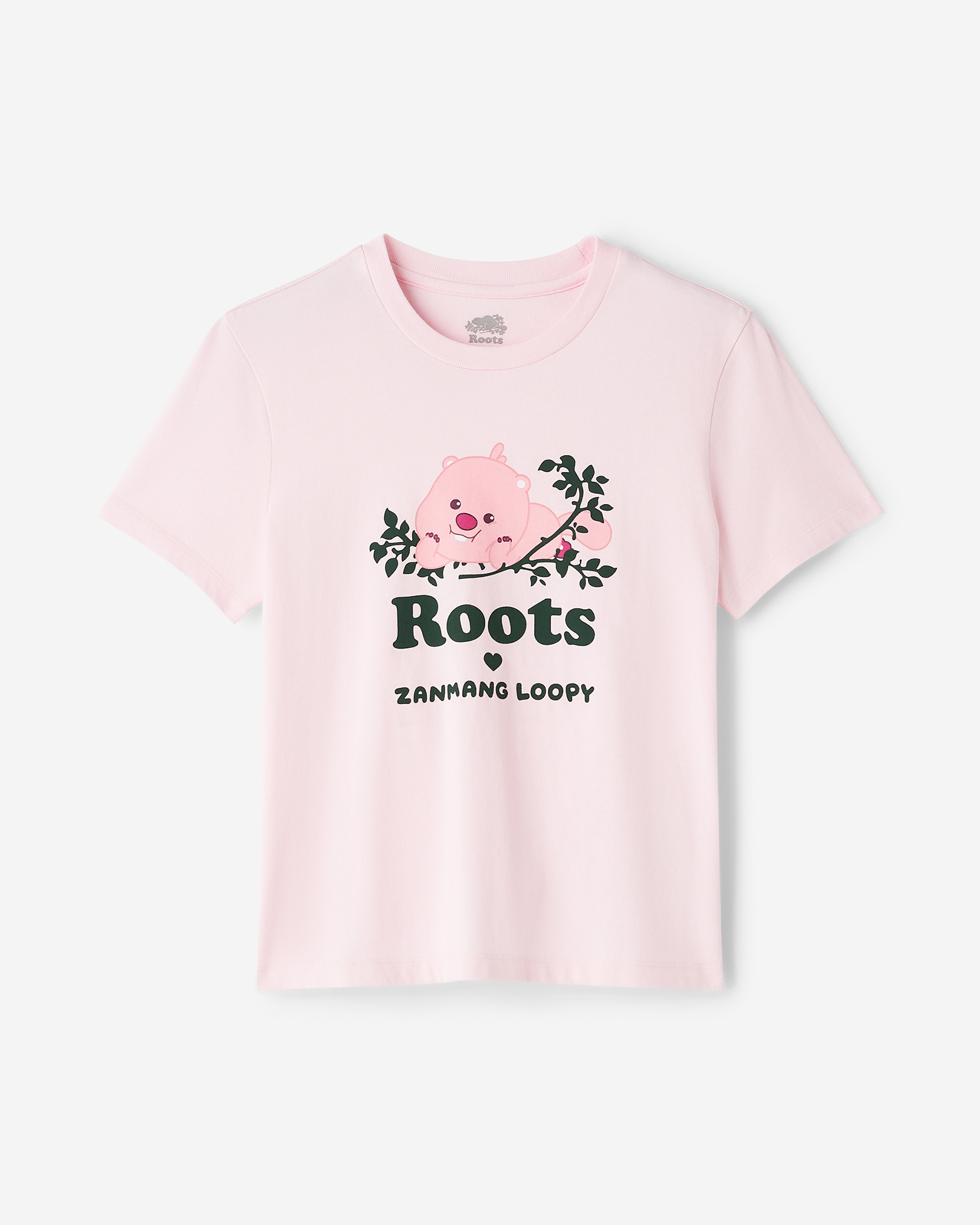 Roots X Zanmang Loopy T-Shirt - Bubble Pink