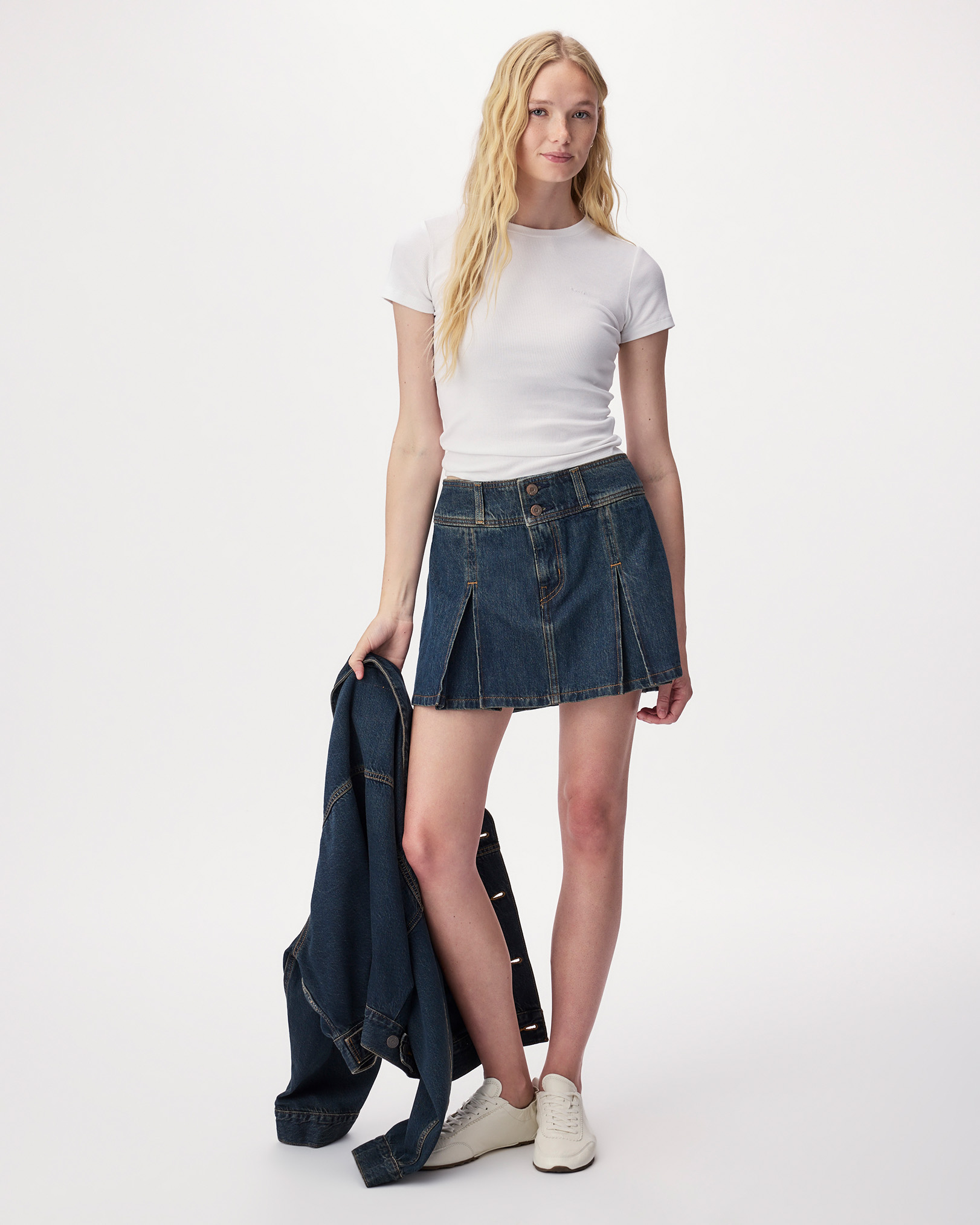 Levi's® Inverted Pleat Mini Skirt Levi's® Inverted Pleat Mini Skirt