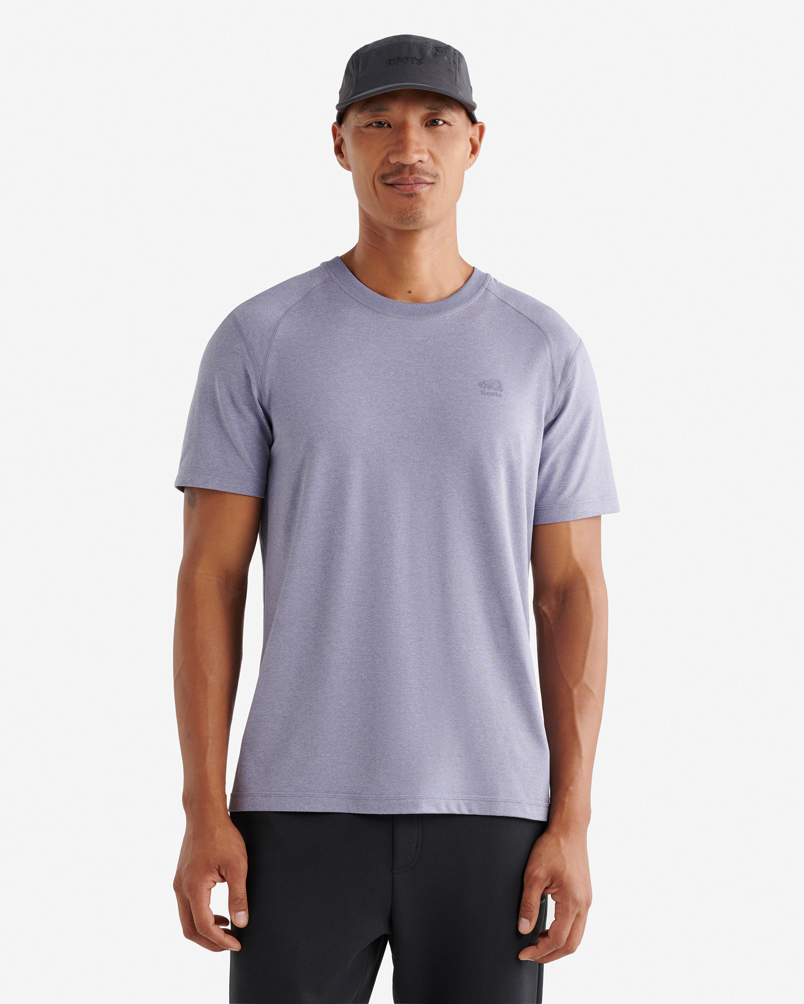 Renew Knit Short Sleeve Top - Midnight Violet Ppr