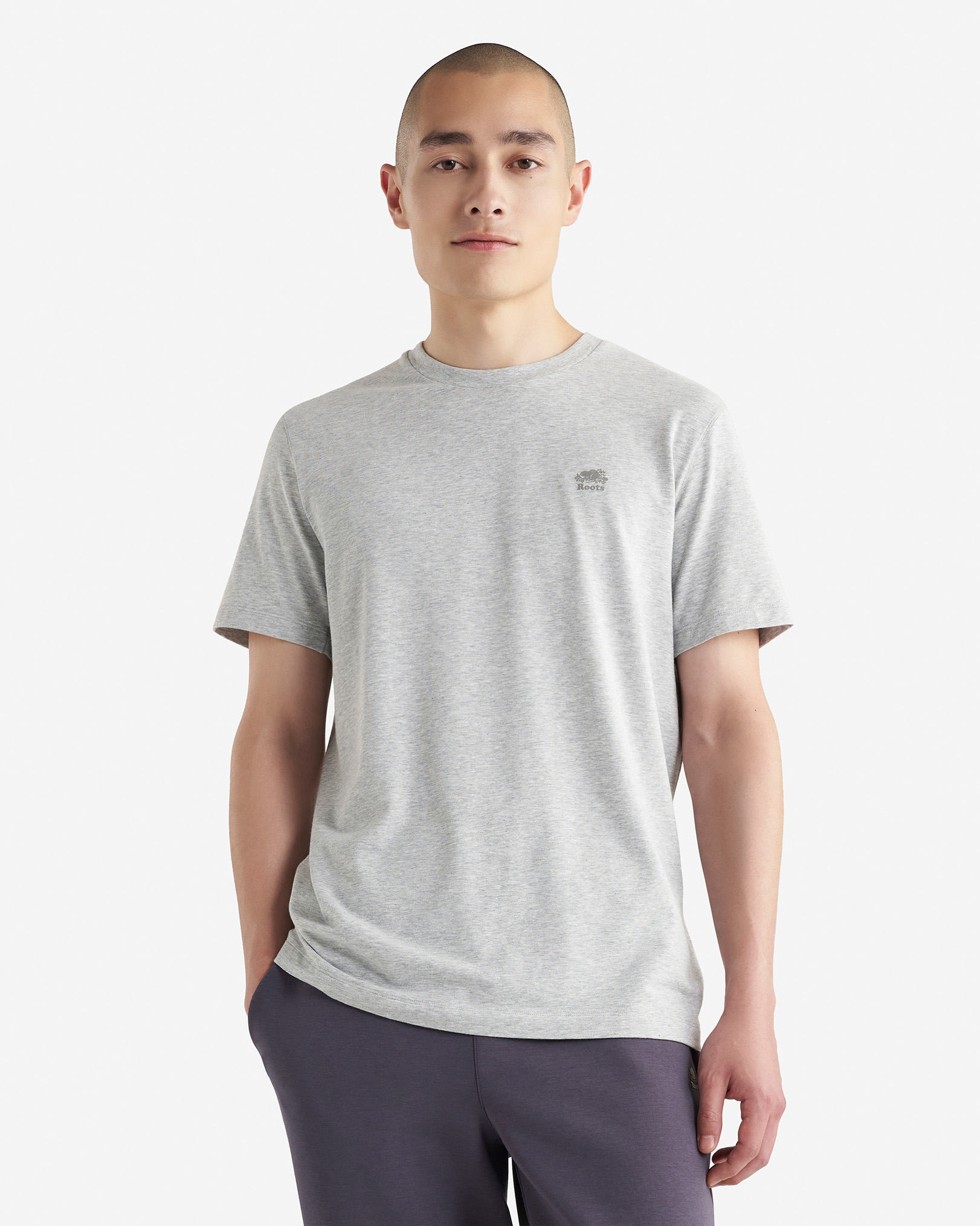Roam Short Sleeve Top - Cool Grey Mix