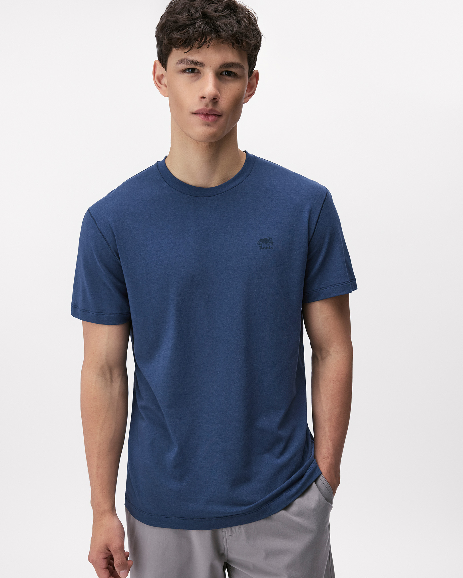 Roam Short Sleeve Top - Dark Denim
