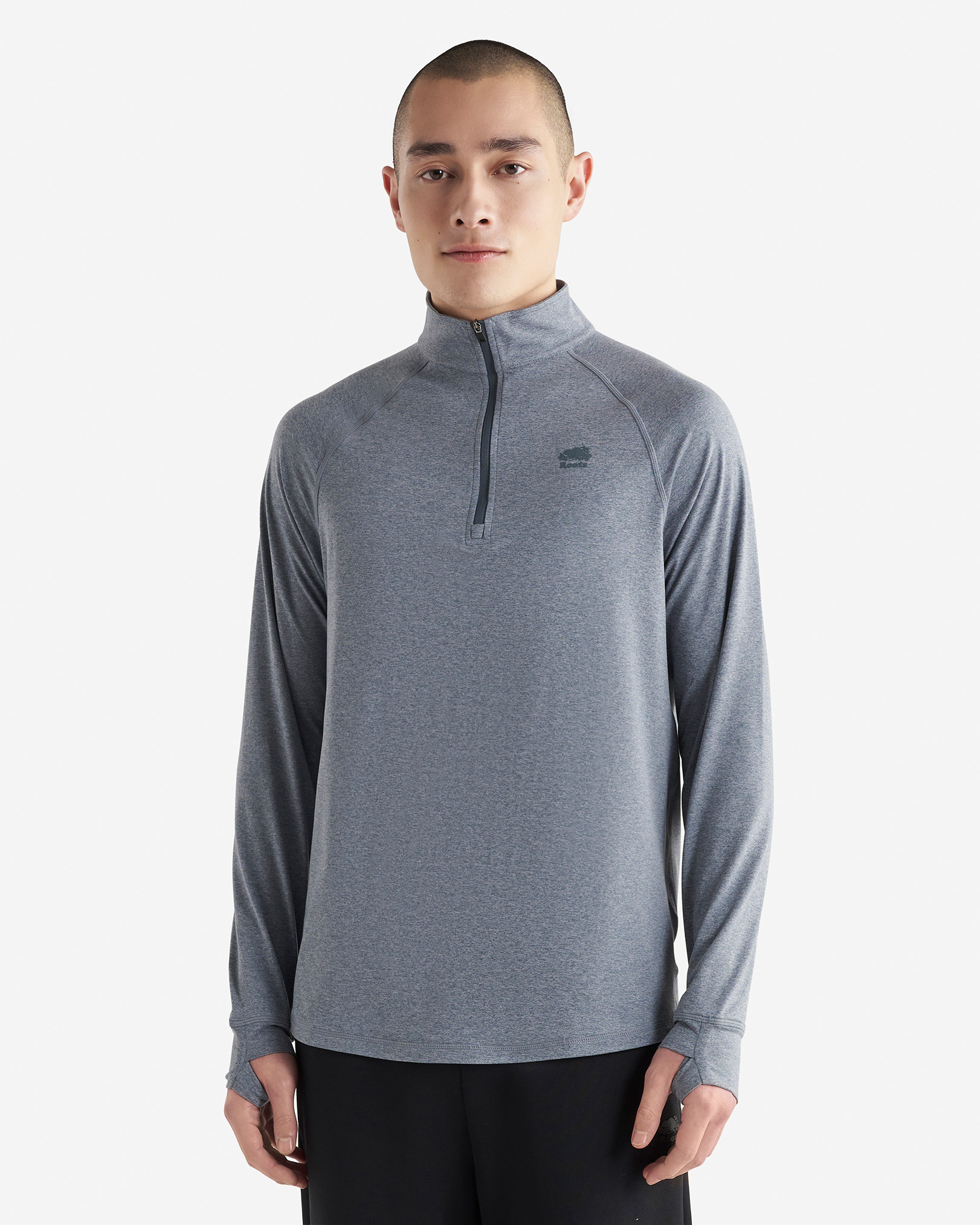 Renew Knit Quarter Zip - Dark Slate Blue Ppr