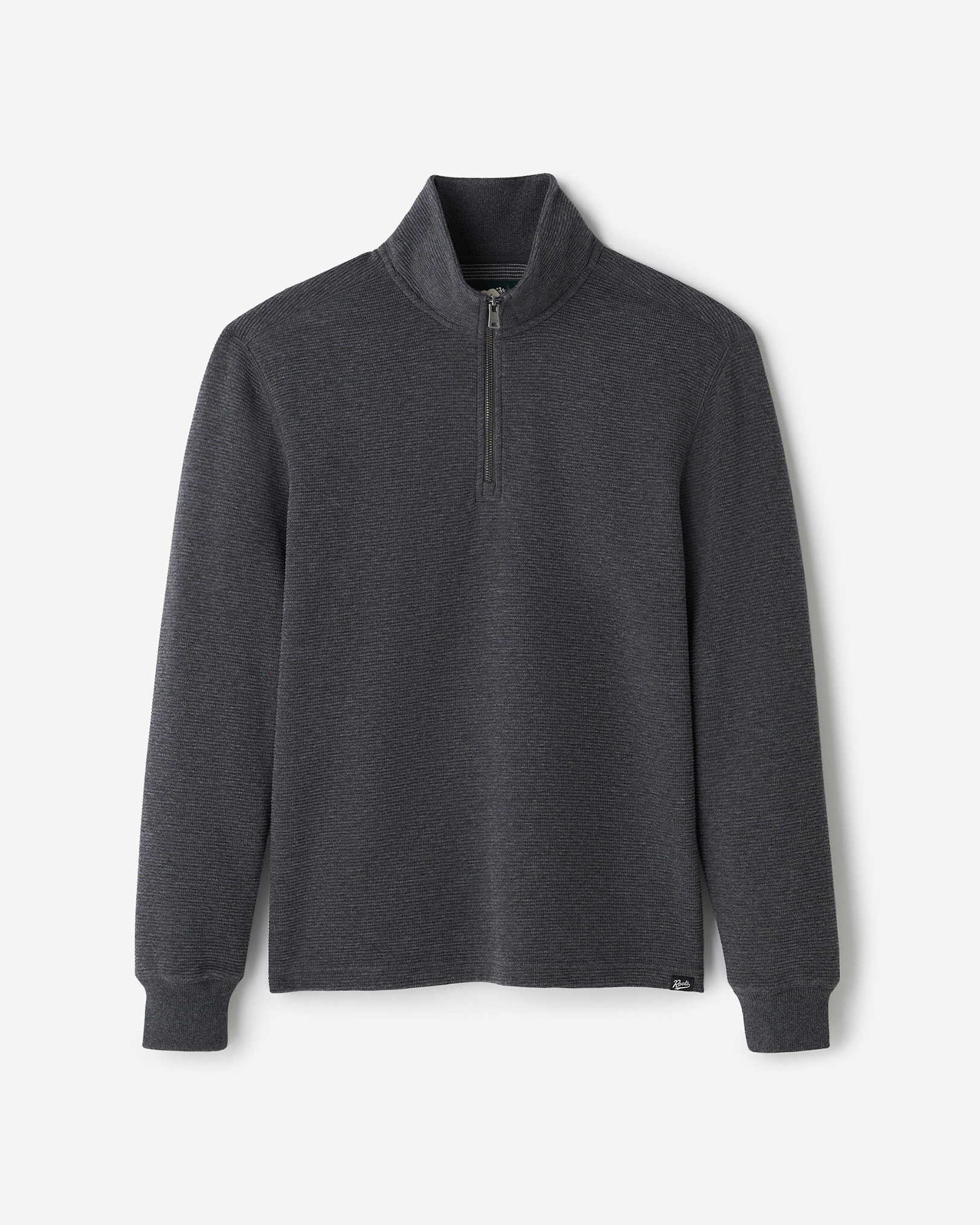 Thompson Double Knit Quarter Zip - Charcoal Mix