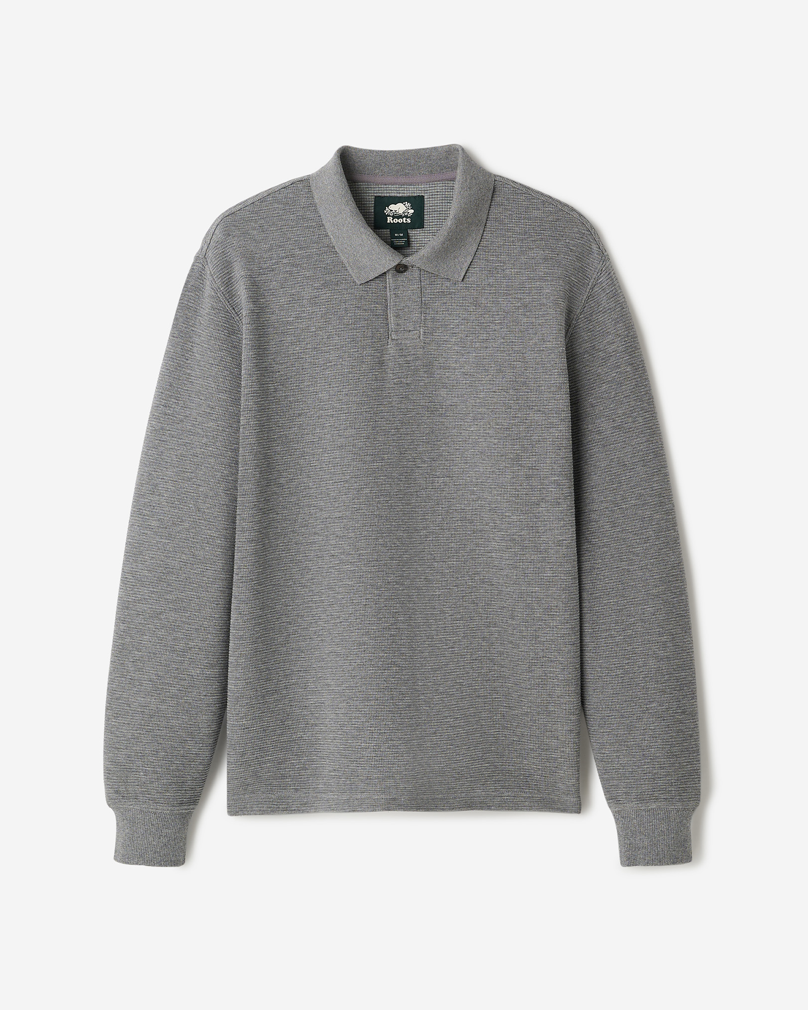 Thomson Double Knit Polo - Med Grey Mix Thomson Double Knit Polo - Med Grey Mix