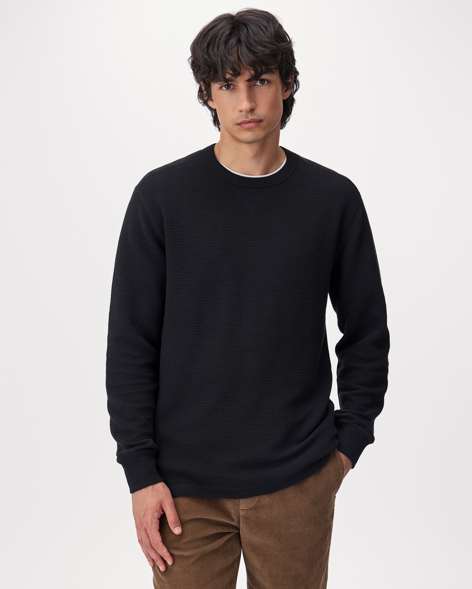 Thomson Double Knit Crew - Black