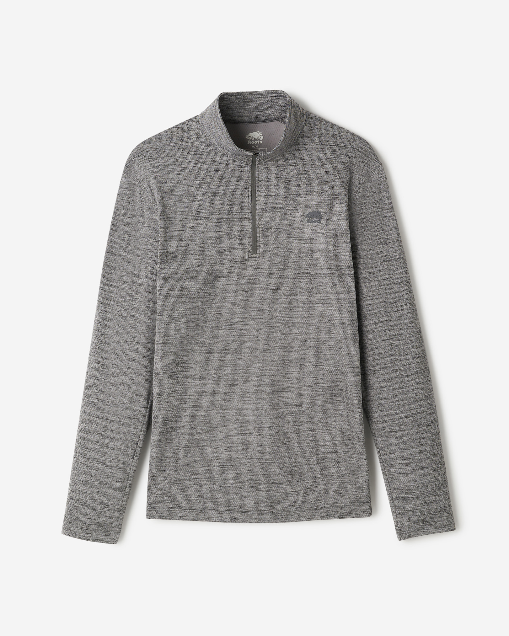 Active Textured Quarter Zip - Salt & Pepper Mix Active Textured Quarter Zip - Salt & Pepper Mix