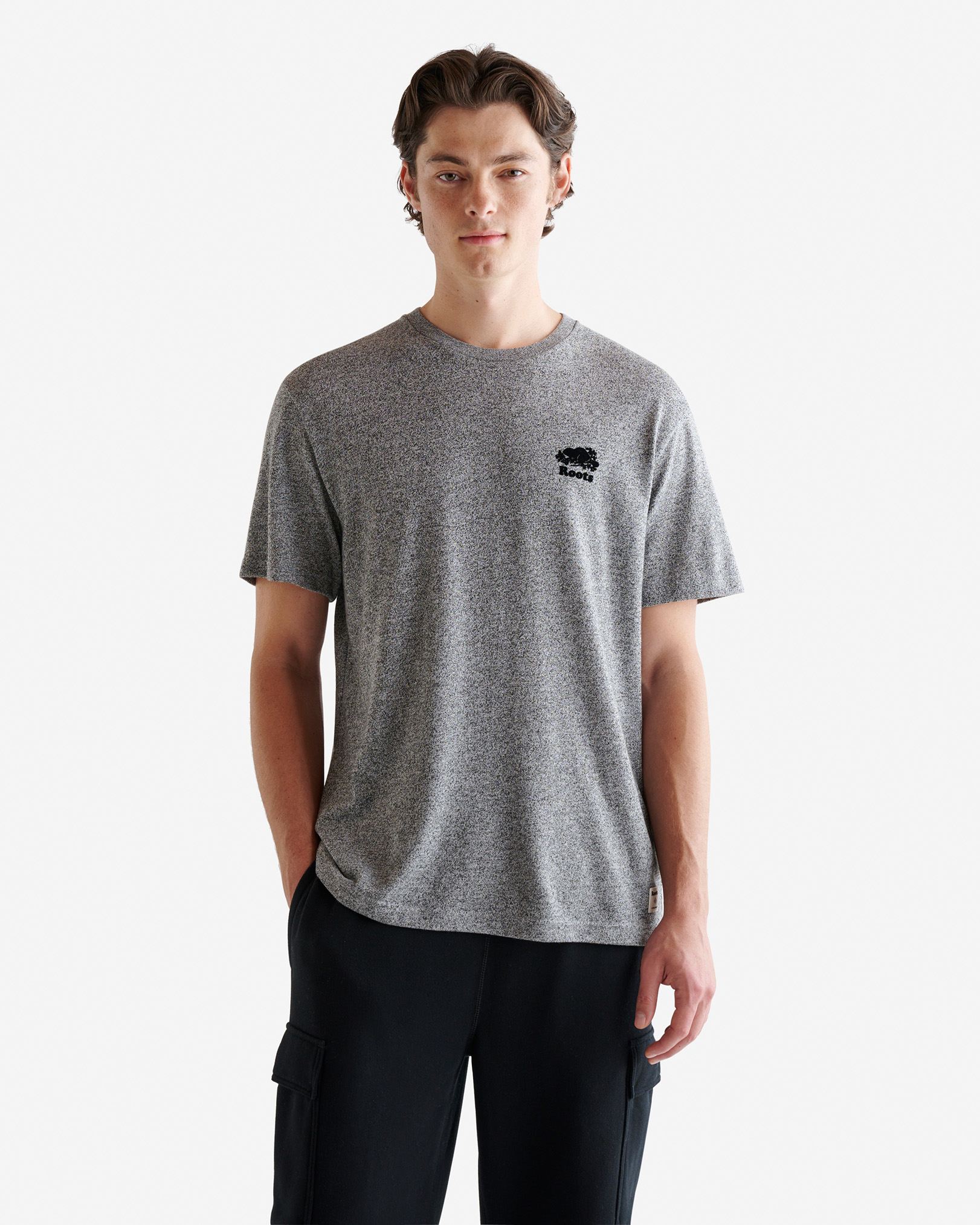 Mens Organic Perfect Pepper T-shirt - Salt & Pepper