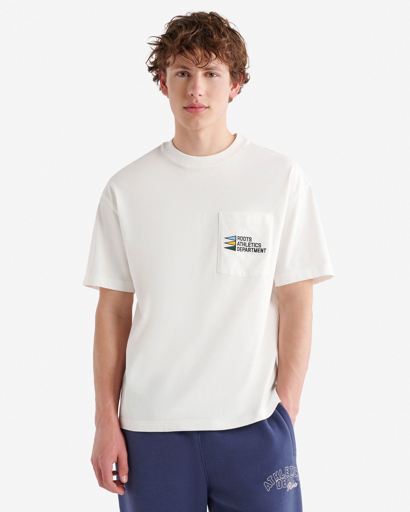 Mens Athletics Department T-Shirt - Egret