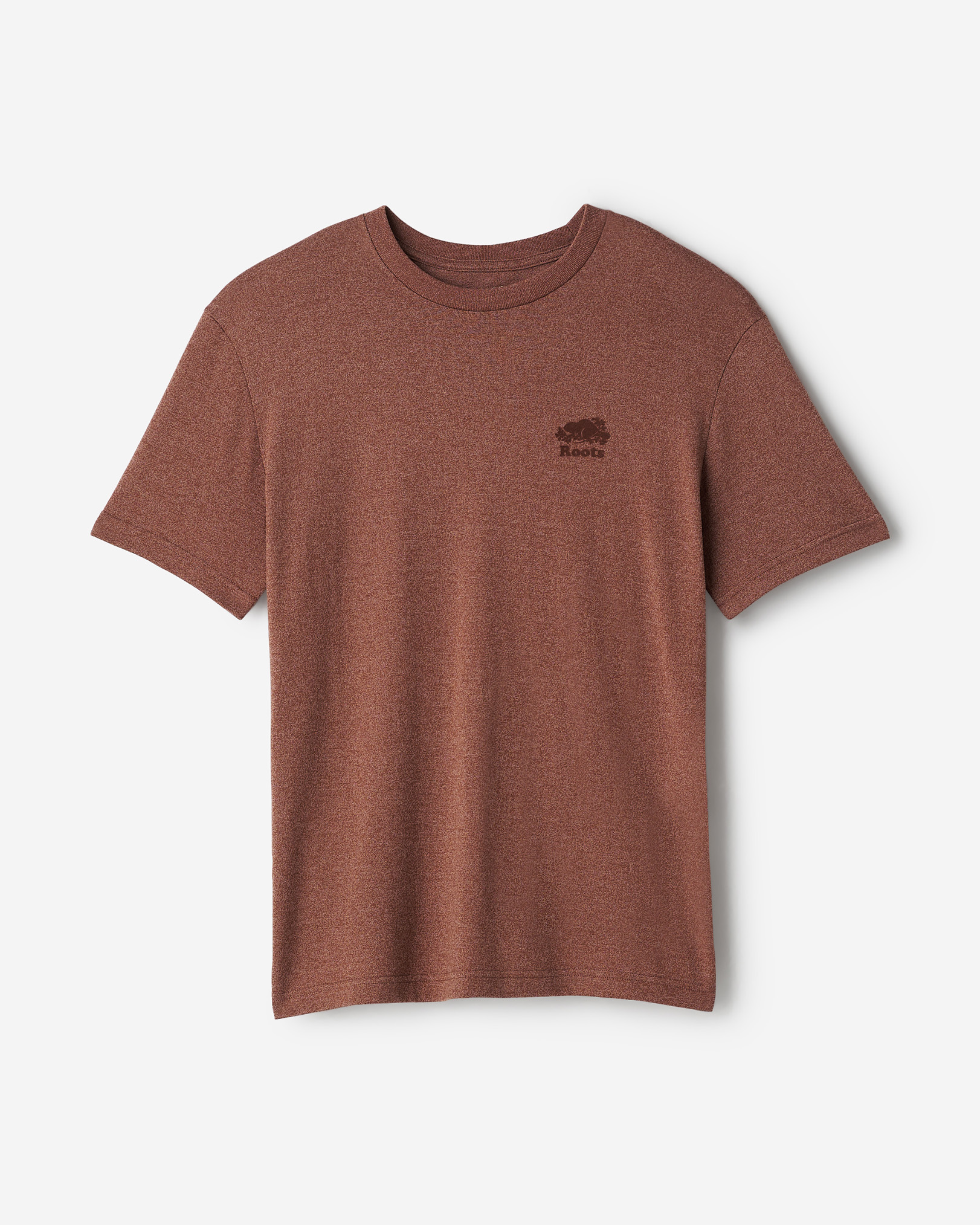 T-shirt poivré en coton bio pour hommes - Brun Rouille Poivré T-shirt poivré en coton bio pour hommes - Brun Rouille Poivré