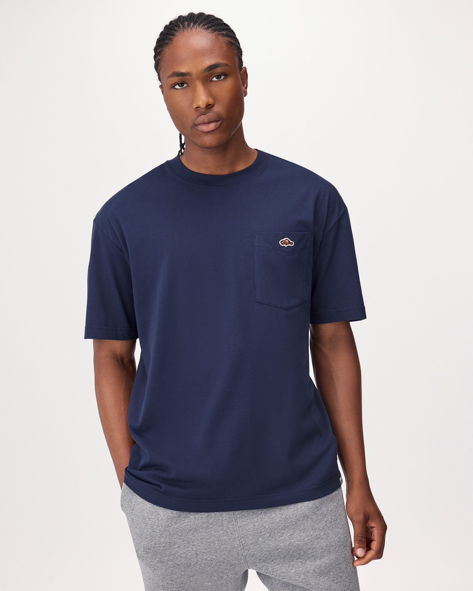 Mens Beavermark T-Shirt - Navy Blazer
