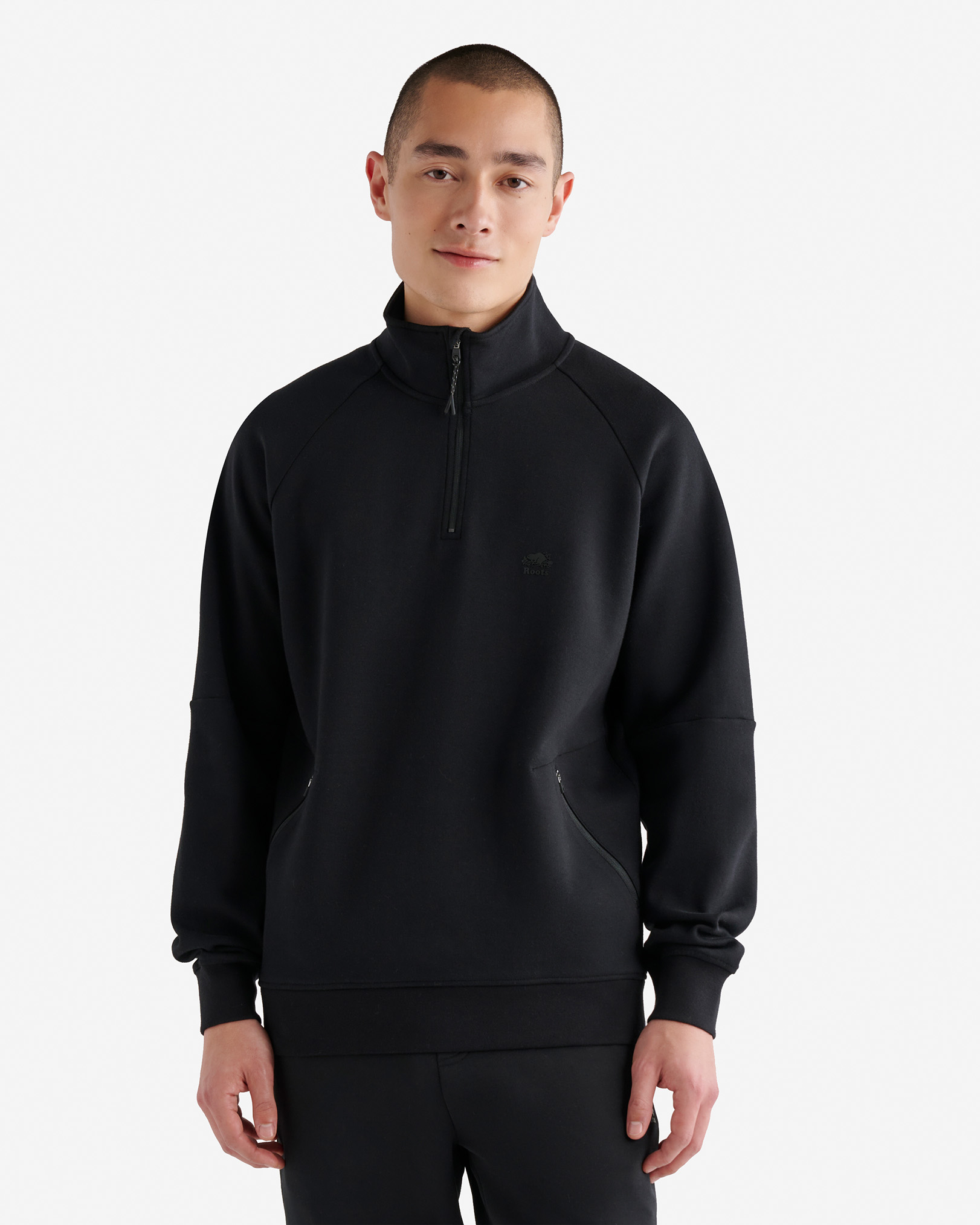 Recover Quarter Zip Stein - Black