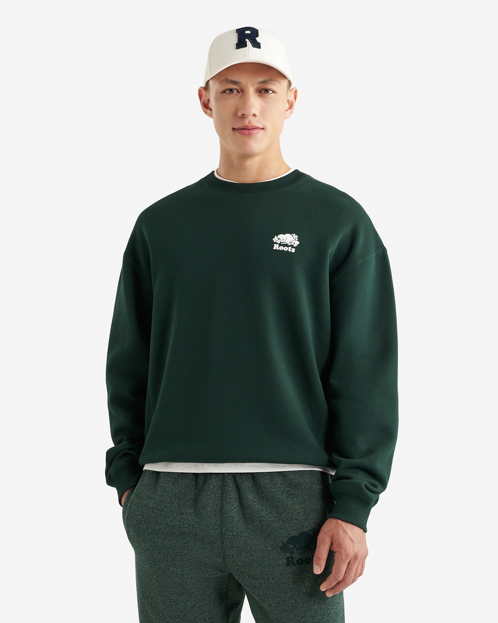 Organic Original Relaxed Crew - Varsity Green
