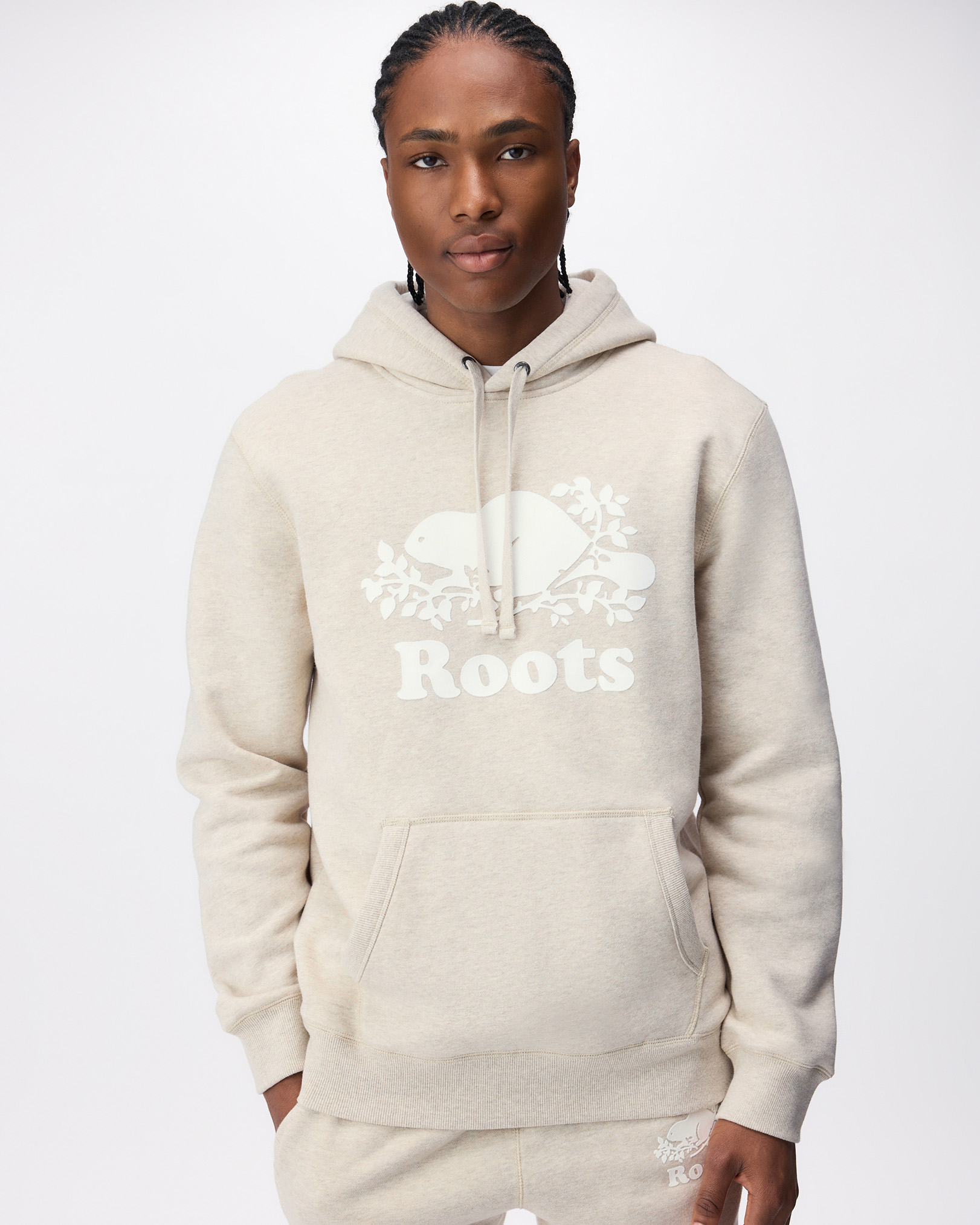 Organic Original Kanga Hoodie - Grey Taupe Mix