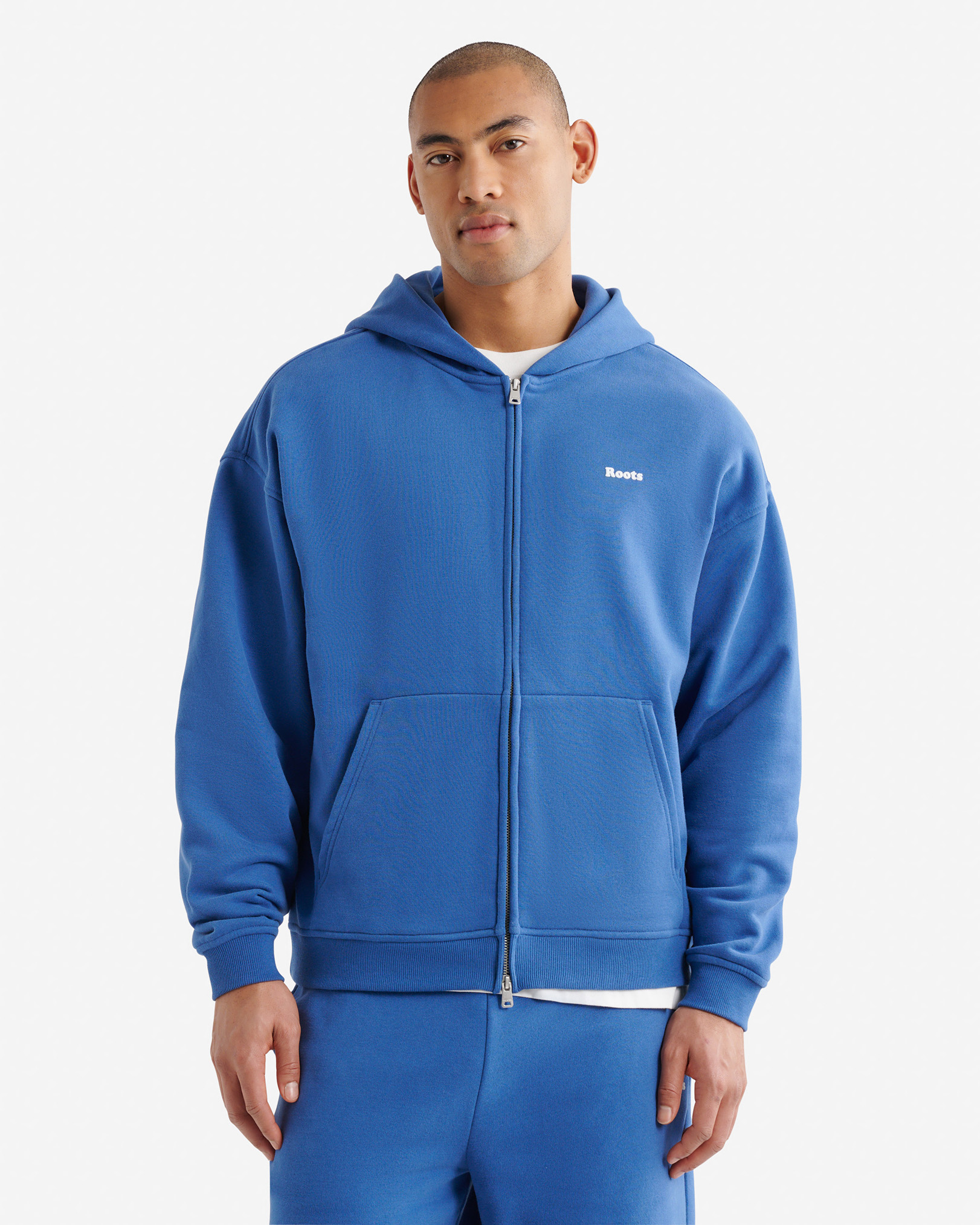 Summer Cloud Full Zip Hoodie - Monsoon Blue