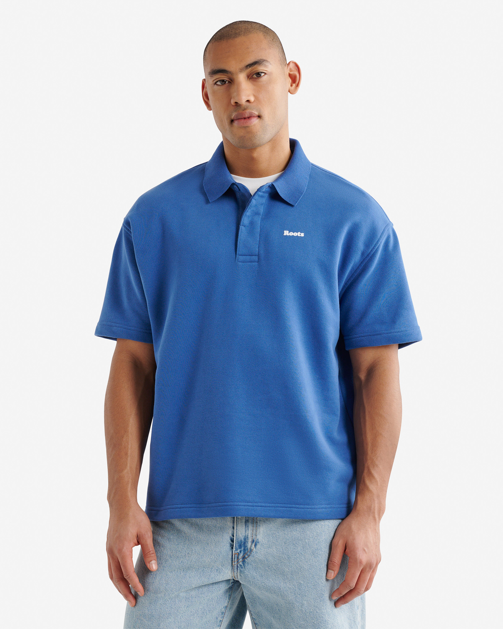 Summer Cloud Polo - Monsoon Blue