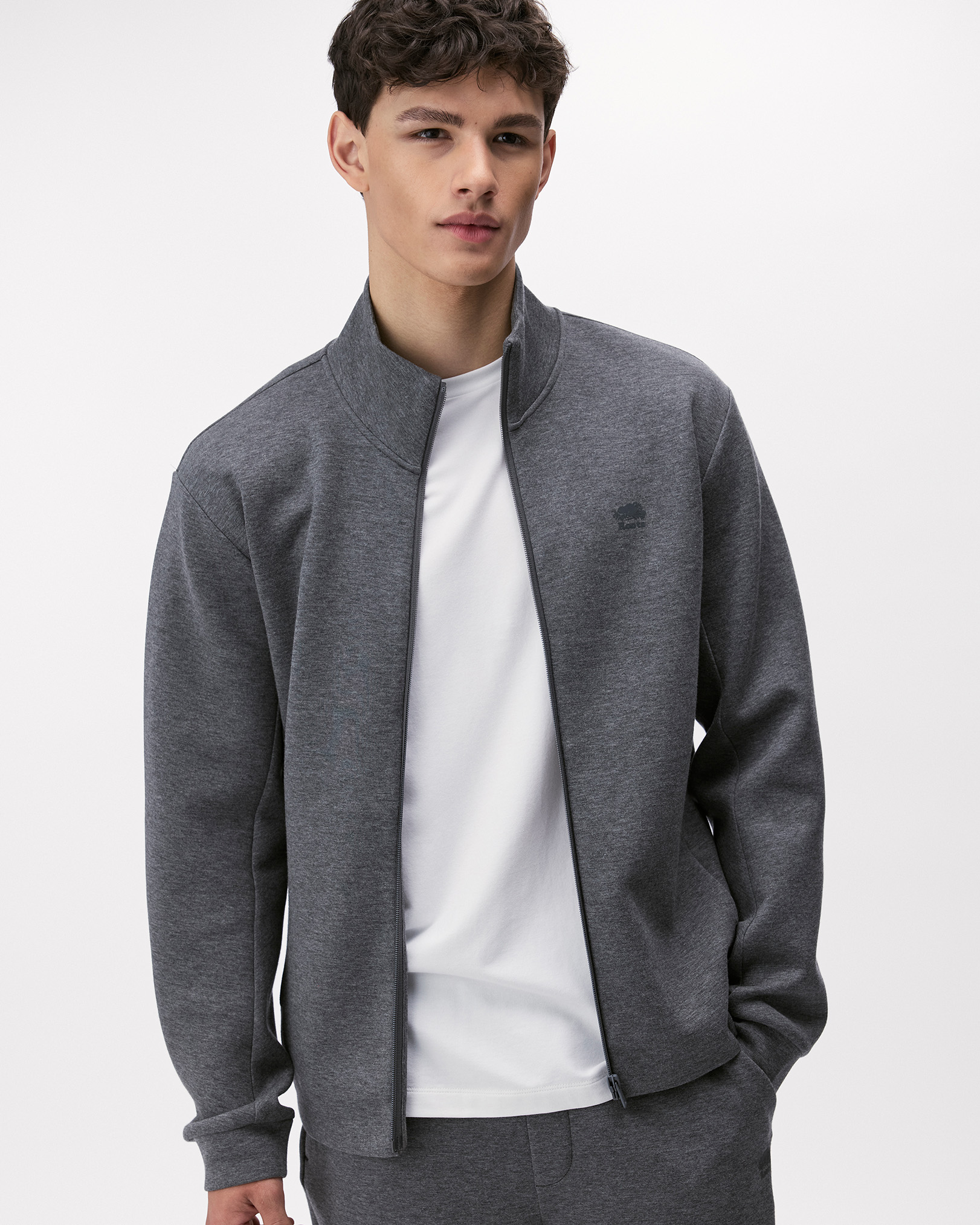 Roam Track Jacket - Dark Heather Grey