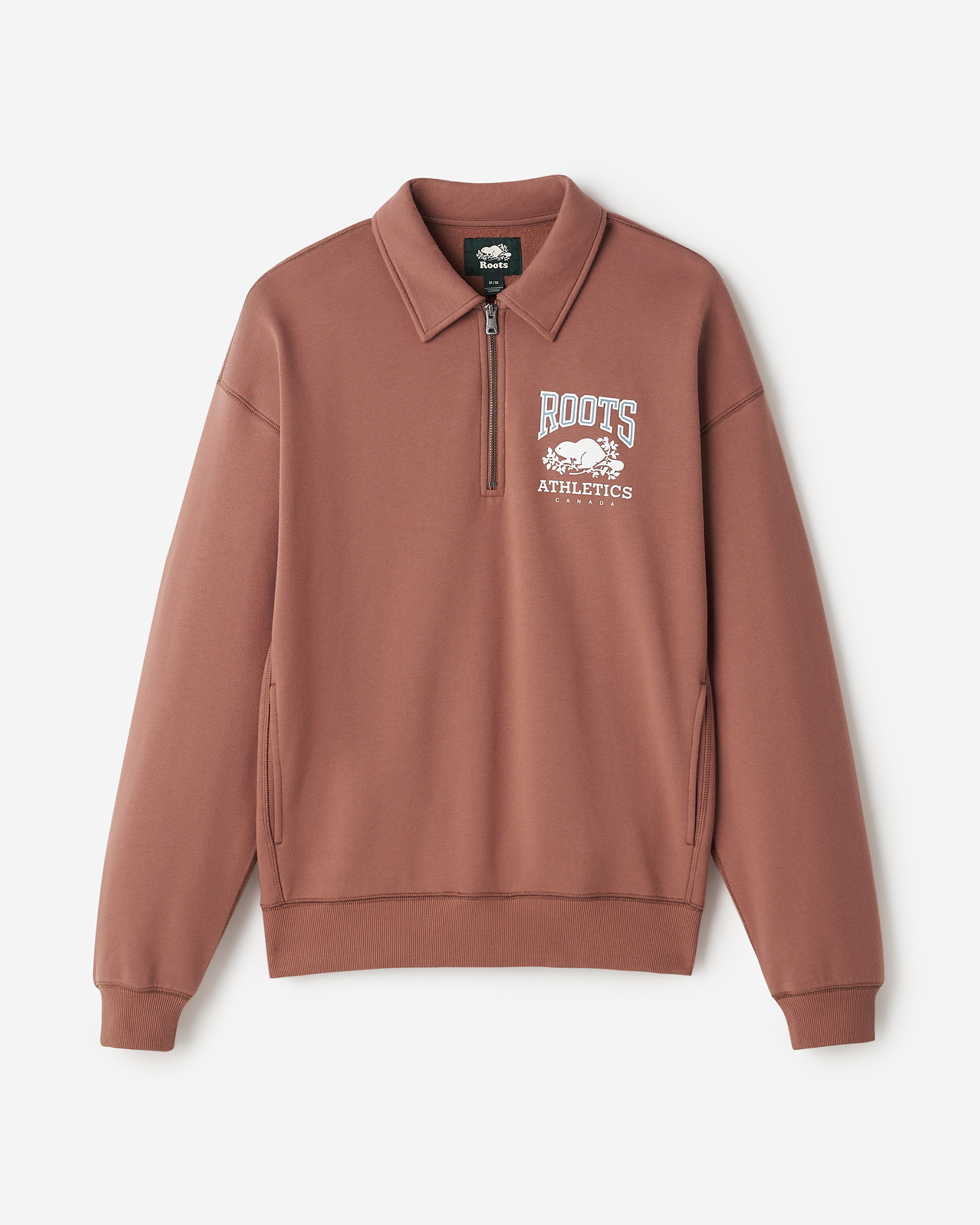 RBA Archive Zip Polo - Brick Brown RBA Archive Zip Polo - Brick Brown