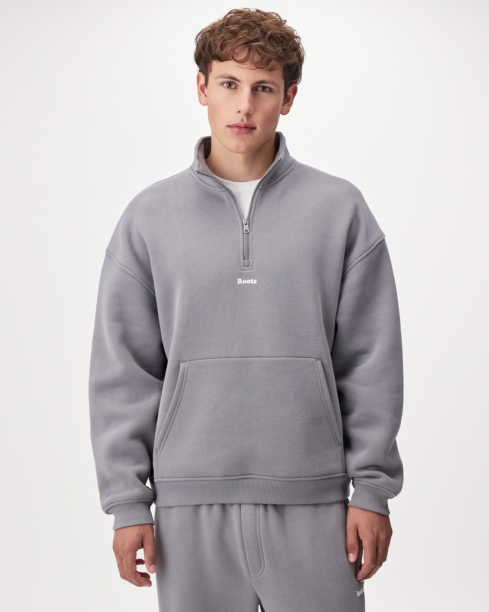 Cloud Quarter Zip - Riverstone Grey