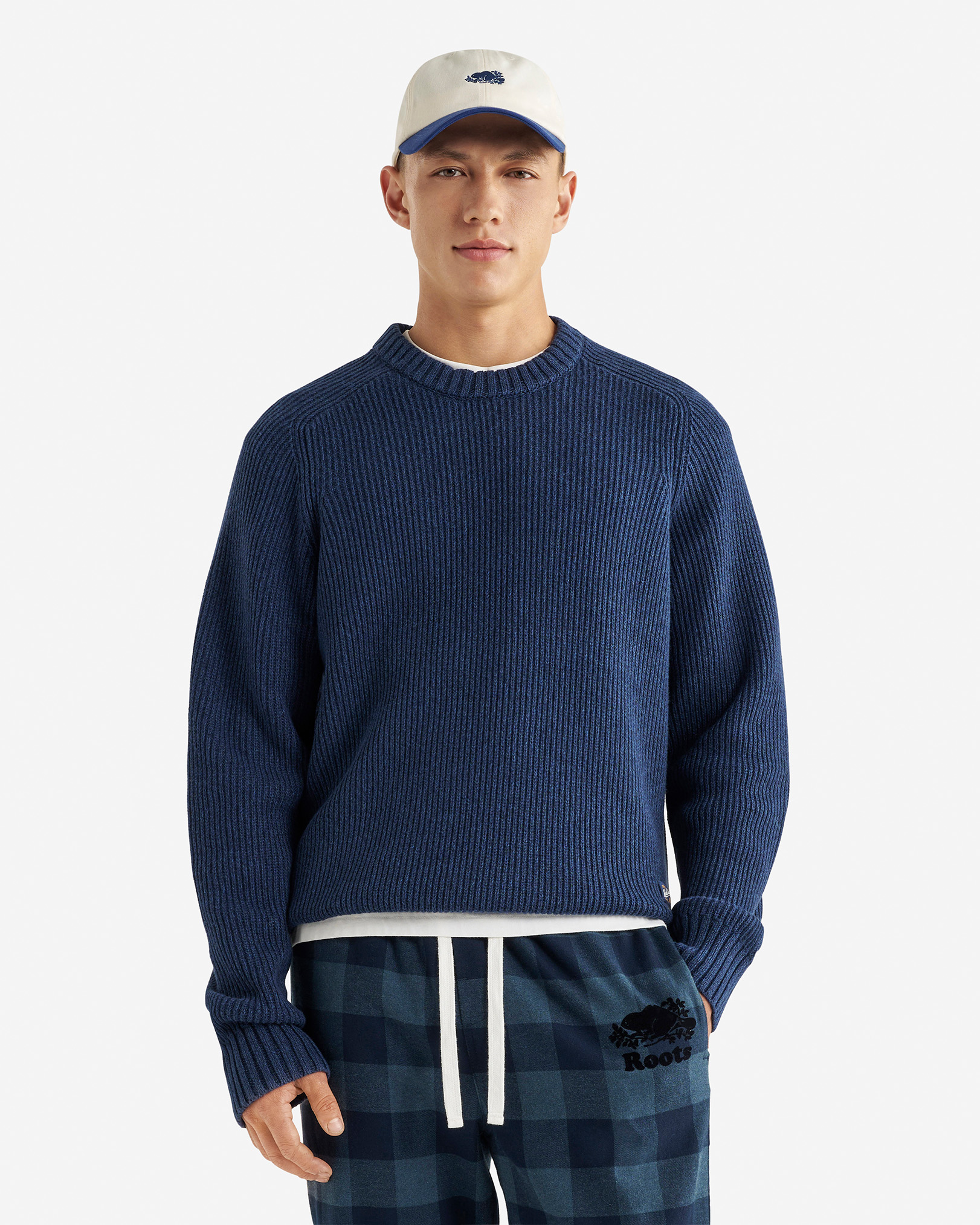 Robson Shaker Crew - Navy Blazer Mix