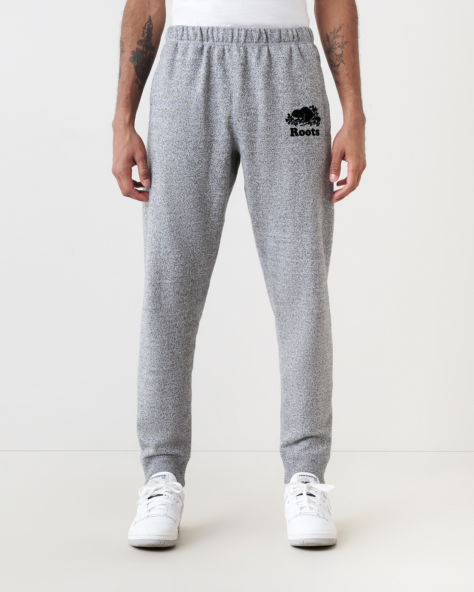Organic Park Slim Sweatpant Tall (32 Inch Inseam) - Salt & Pepper