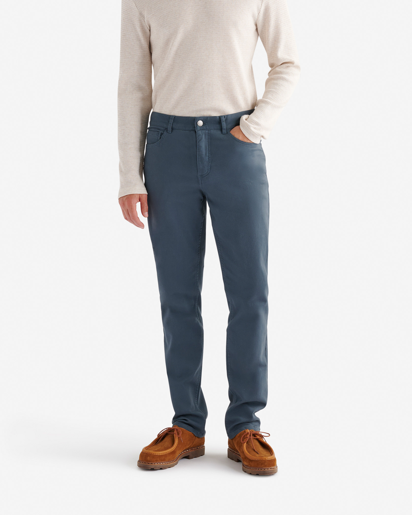 Park Stretch 5 Pocket Pant 32 Inch Inseam - Dark Slate Blue