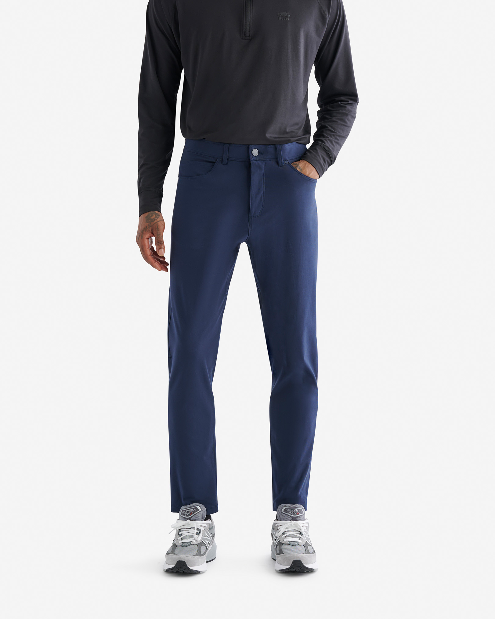 Park Tech 5 Pocket Pant 32 Inch Inseam - Navy Blazer