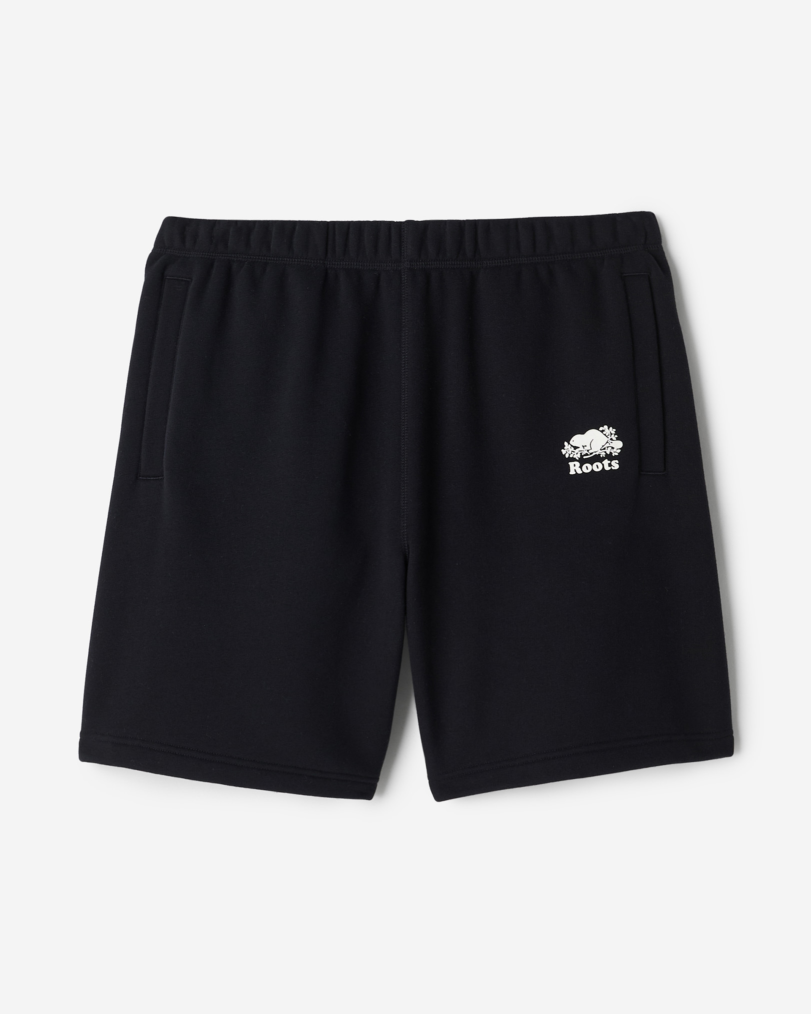 Short original en molleton de coton bio 8 po - Noir