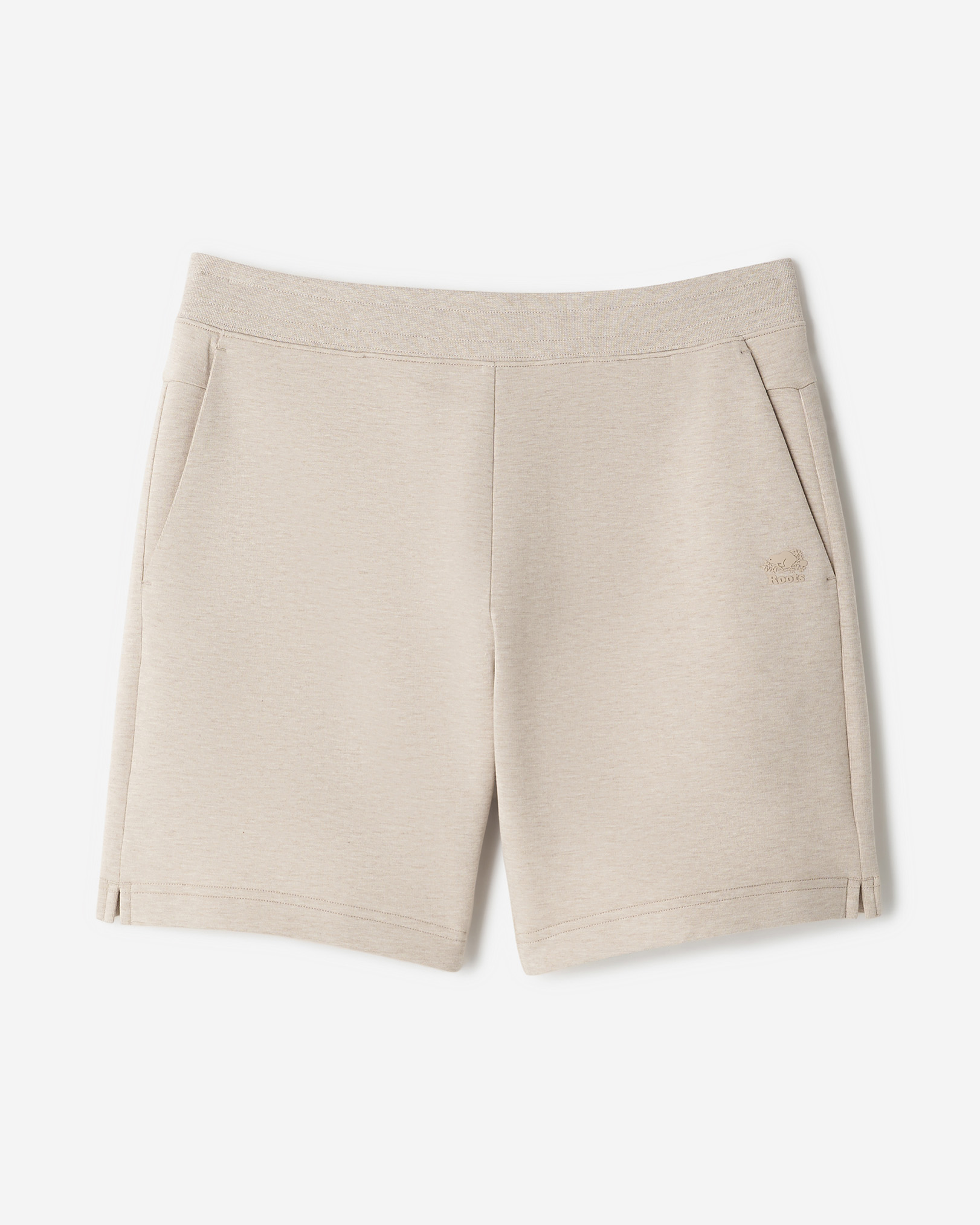 Recover Interlock Short  8 Inch - Warm Stone Mix