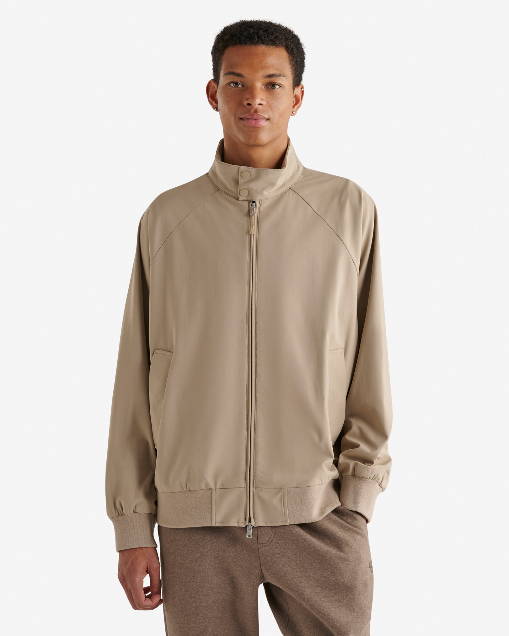 Park Tech Harrington Jacket - Warm Khaki Park Tech Harrington Jacket - Warm Khaki