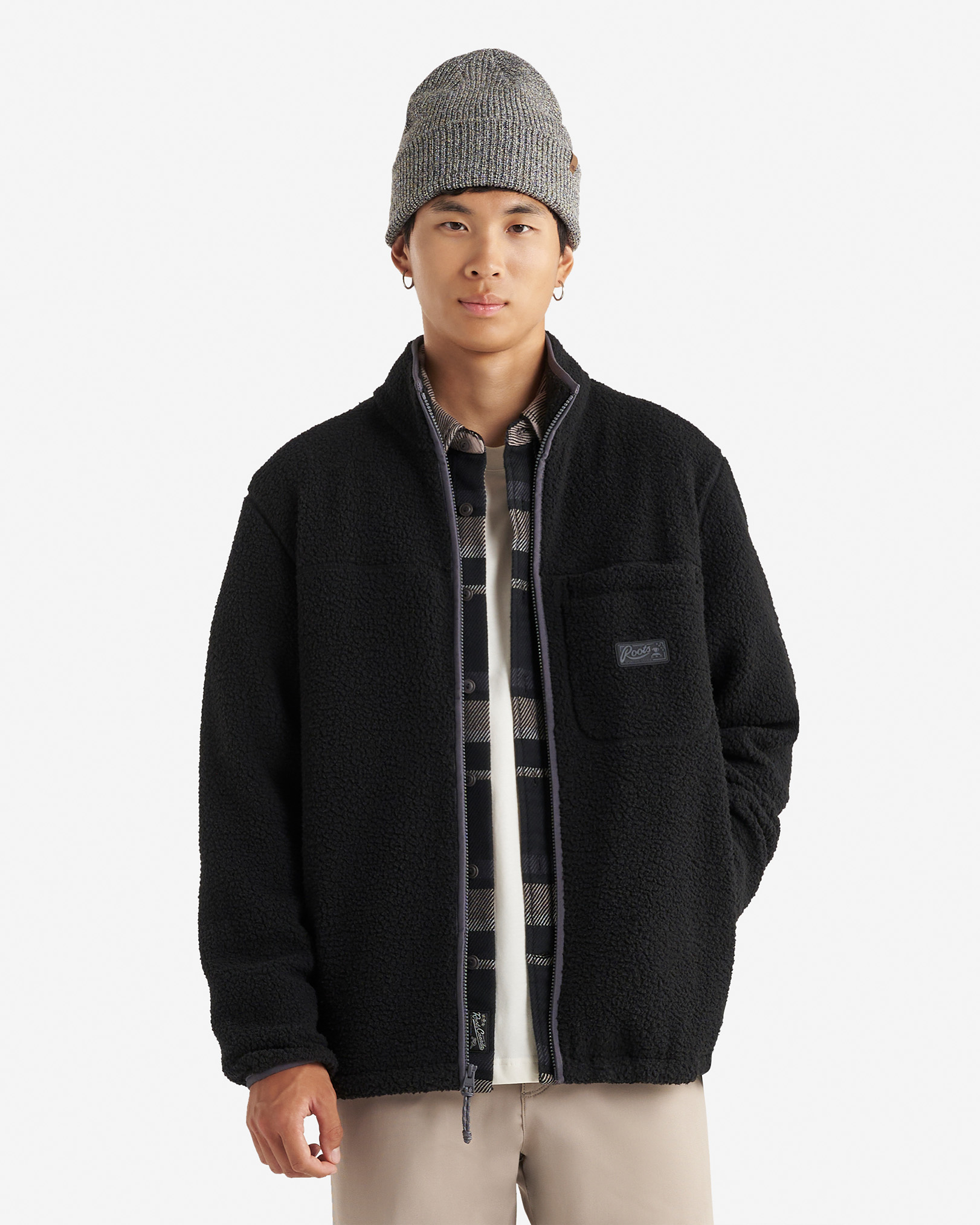 Alta Shearling Fleece Jacket - Black