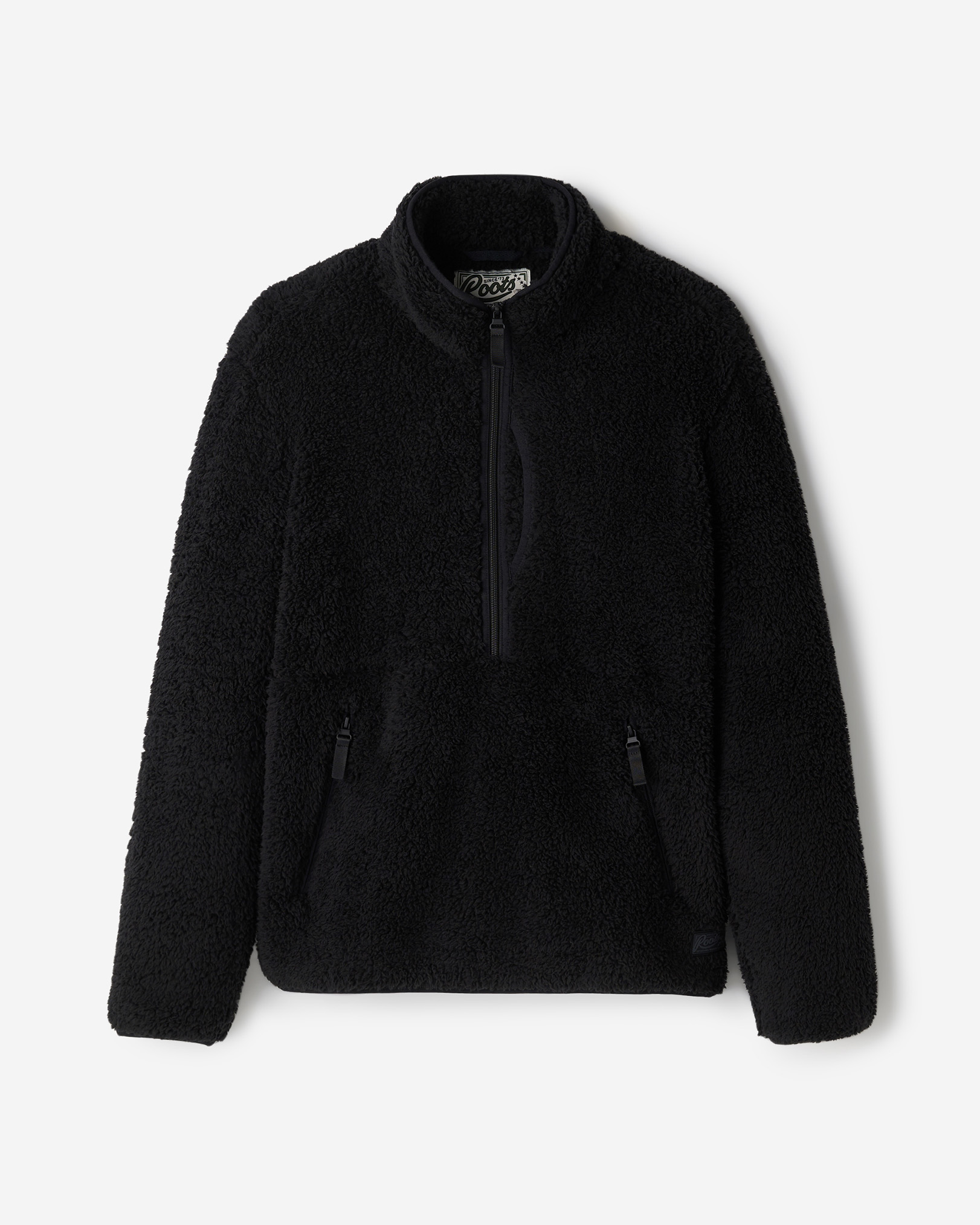 Creekside Shearling Fleece Quarter Zip - Black