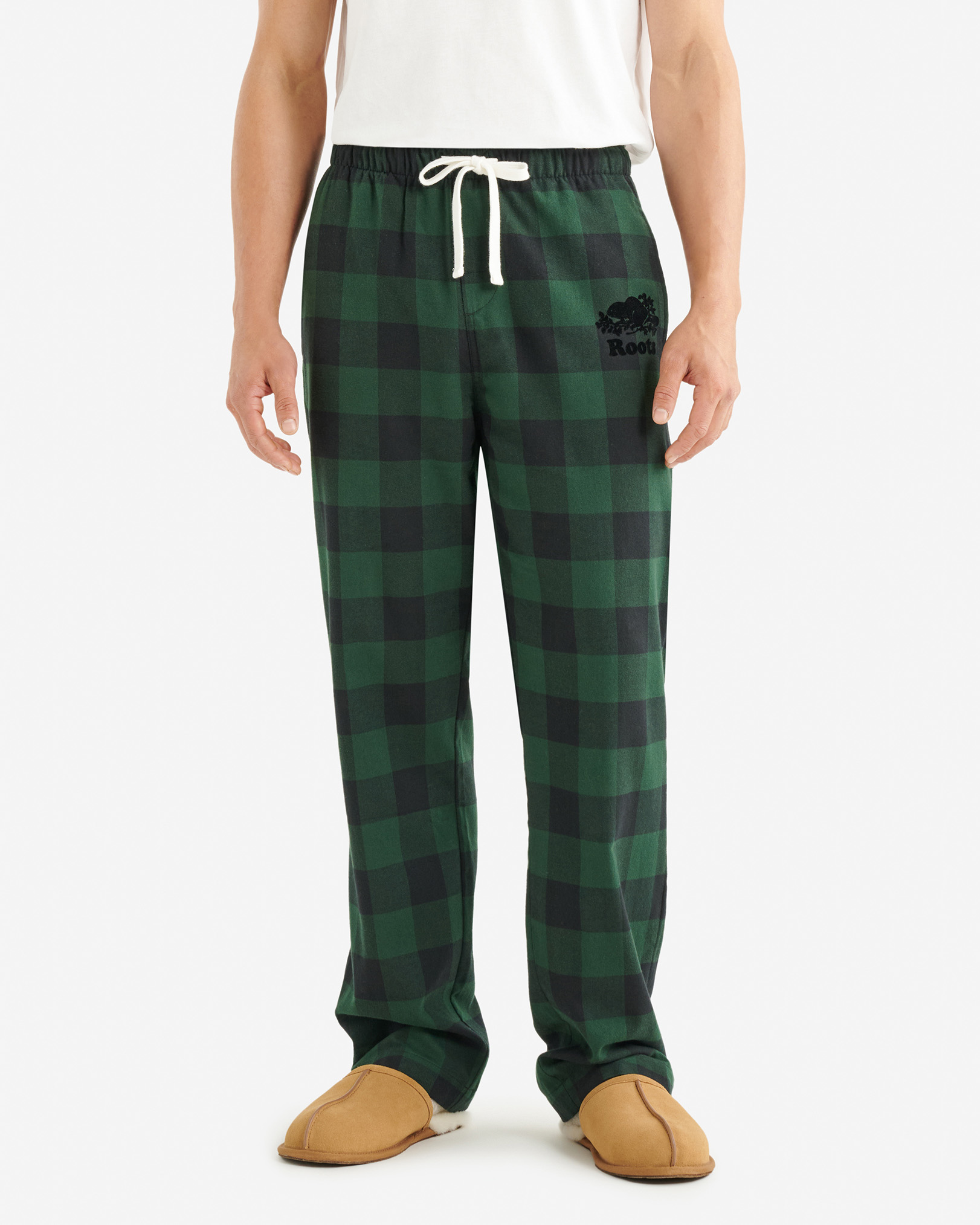 Mens Park Plaid Pajama Pant - Varsity Green