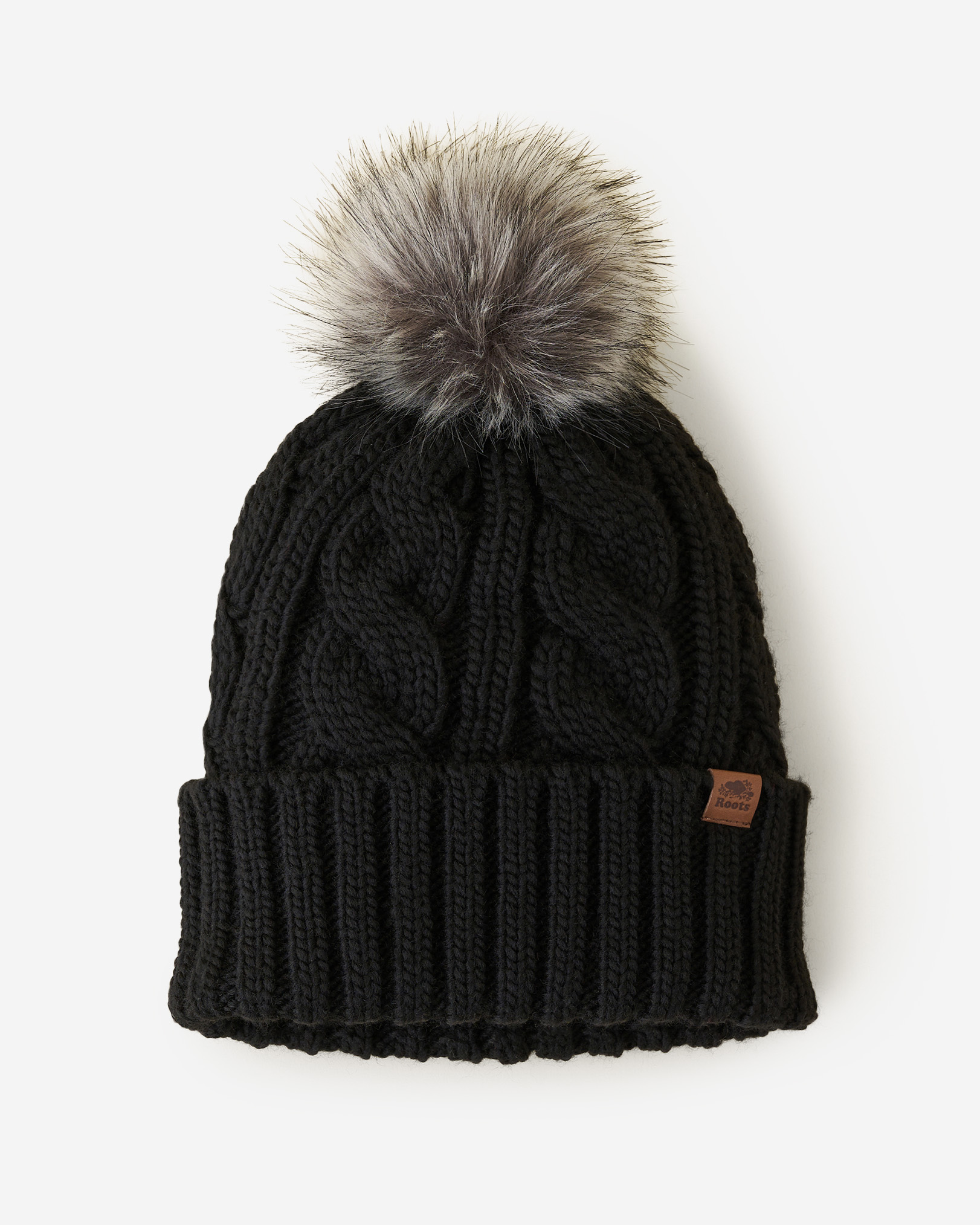 Olivia Cable Toque - Black