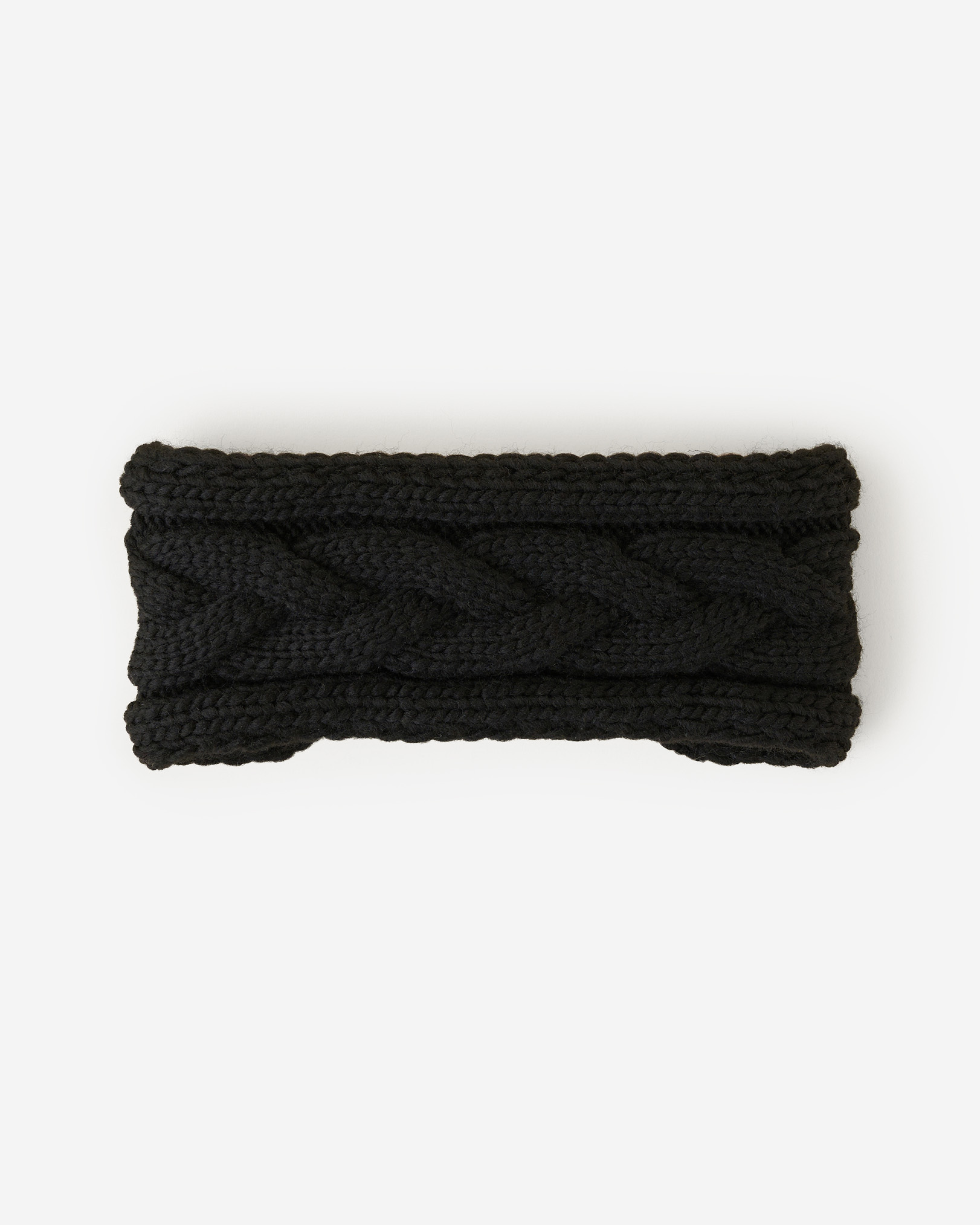 Olivia Cable Headband - Black
