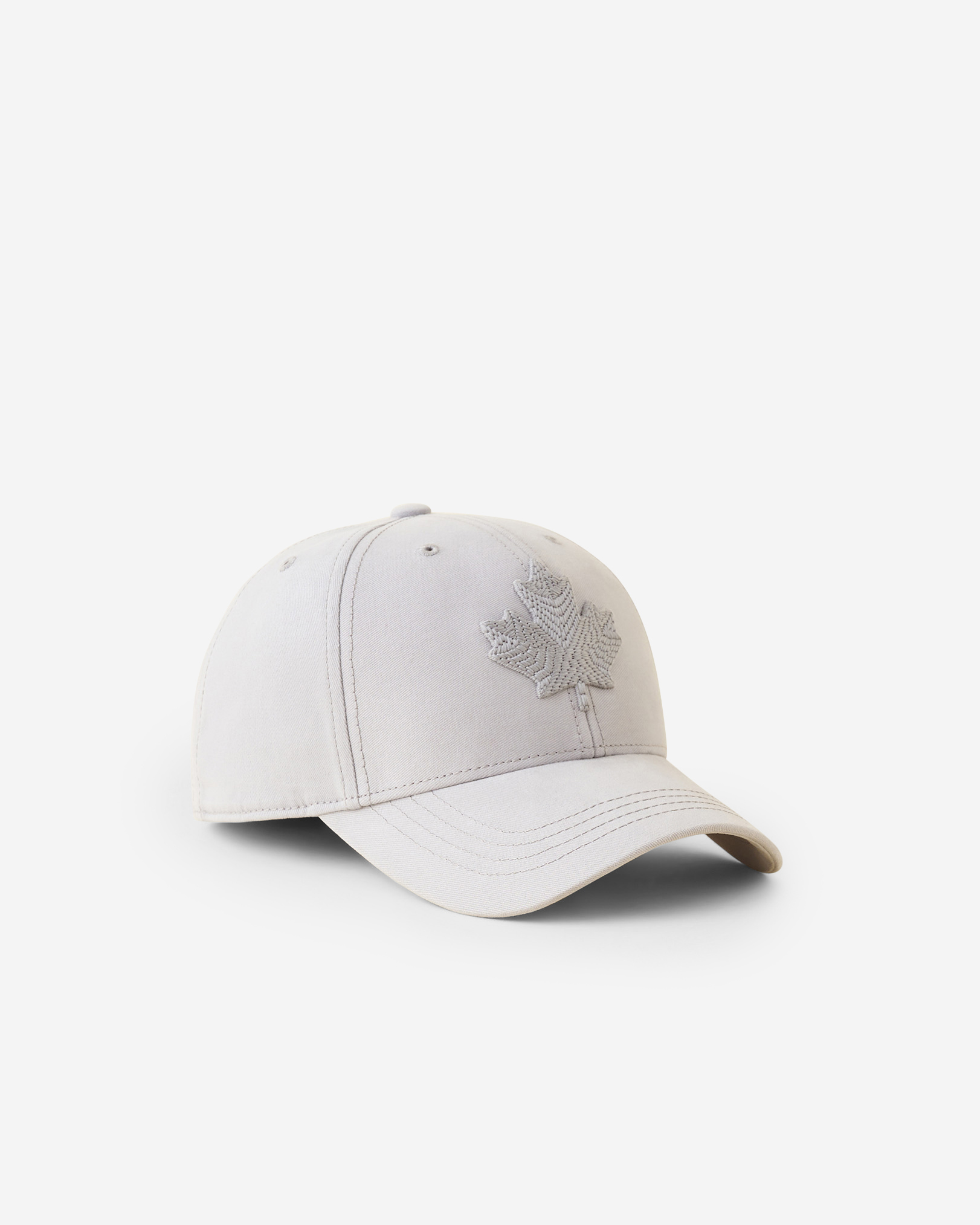 Modern Leaf Baseball Cap - Grey