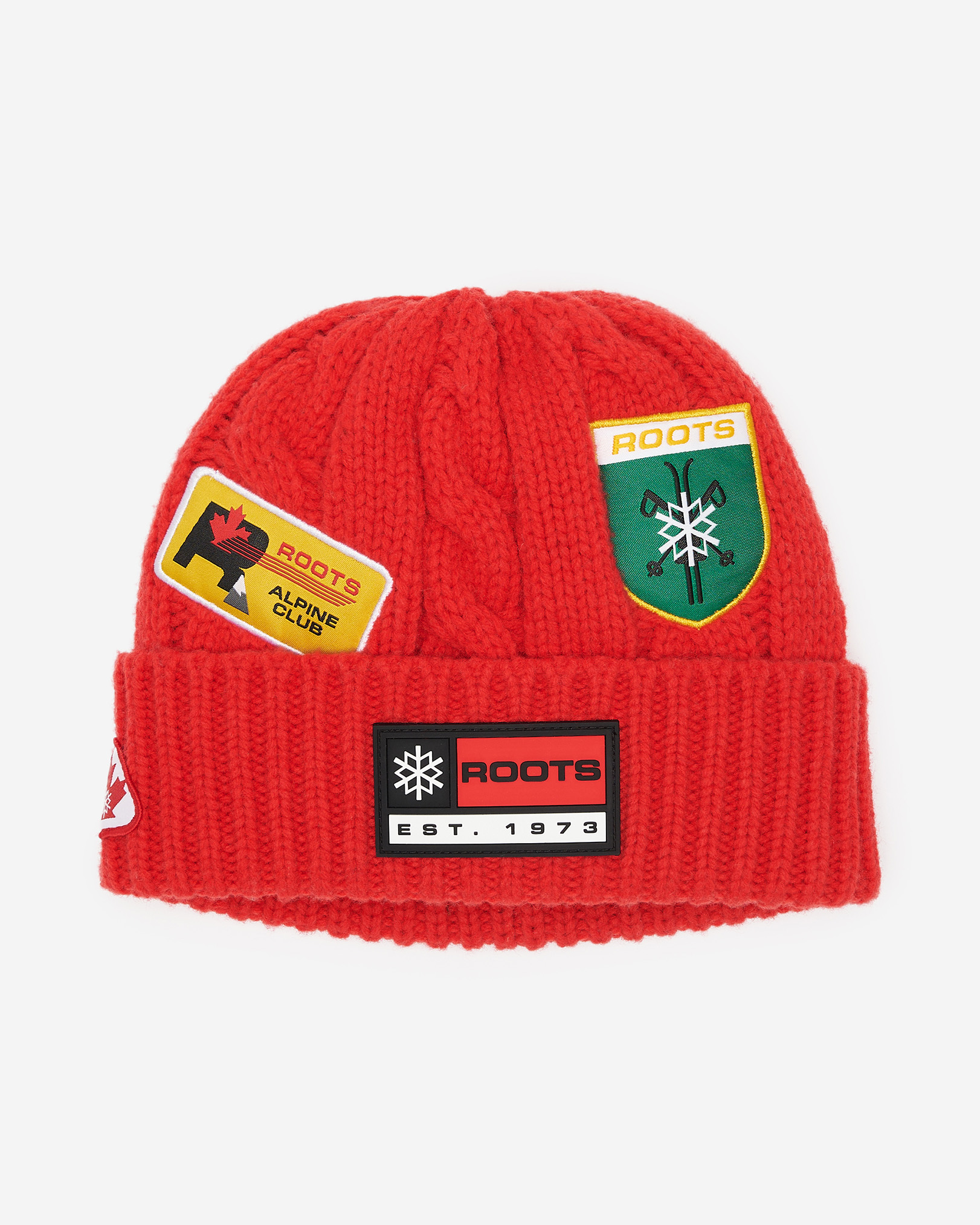 Alpine Goods Cable Wool Toque - Cherry Burst