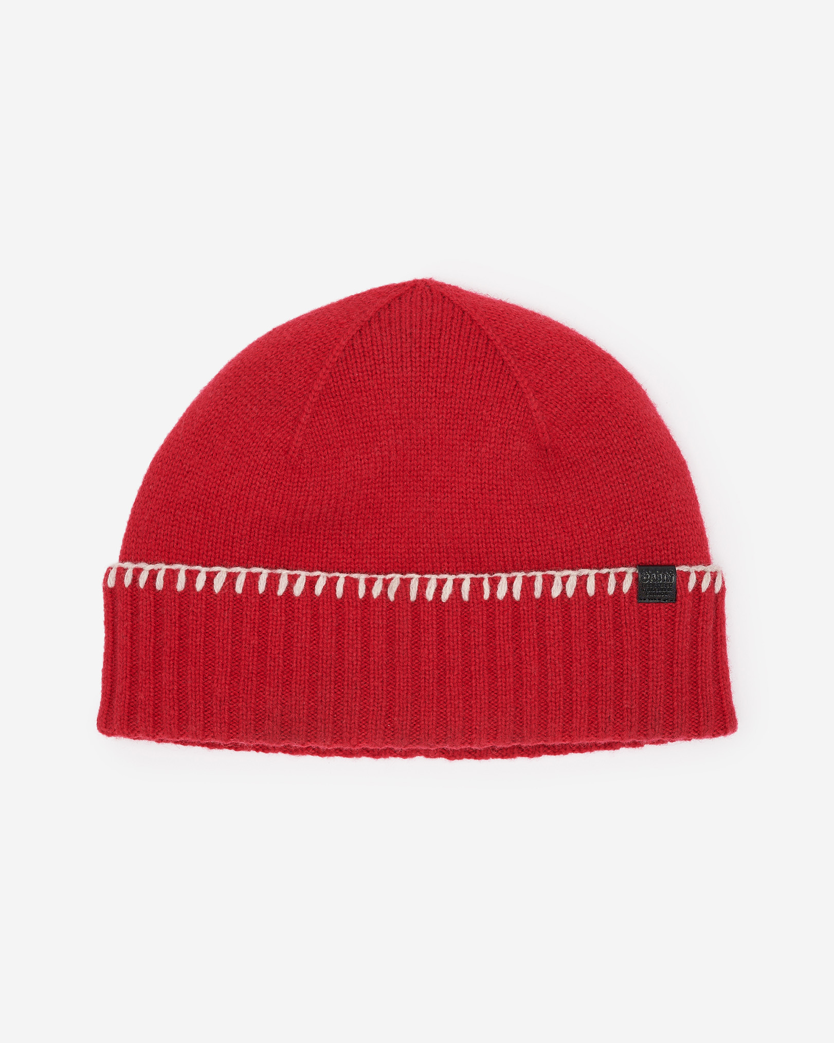 Blanket Stitch Toque - Cabin Red