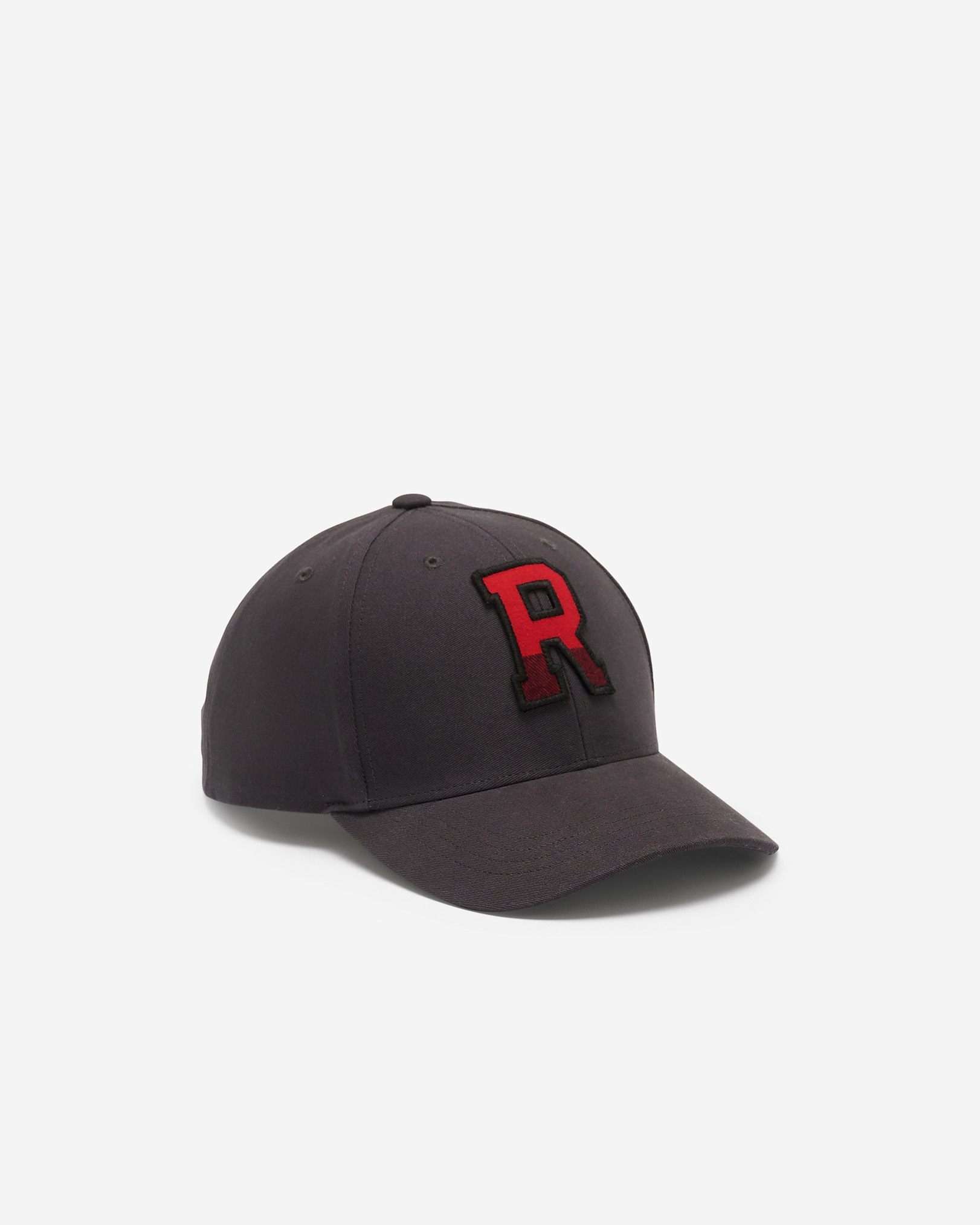 Roots Plaid Baseball Cap - Charcoal Black