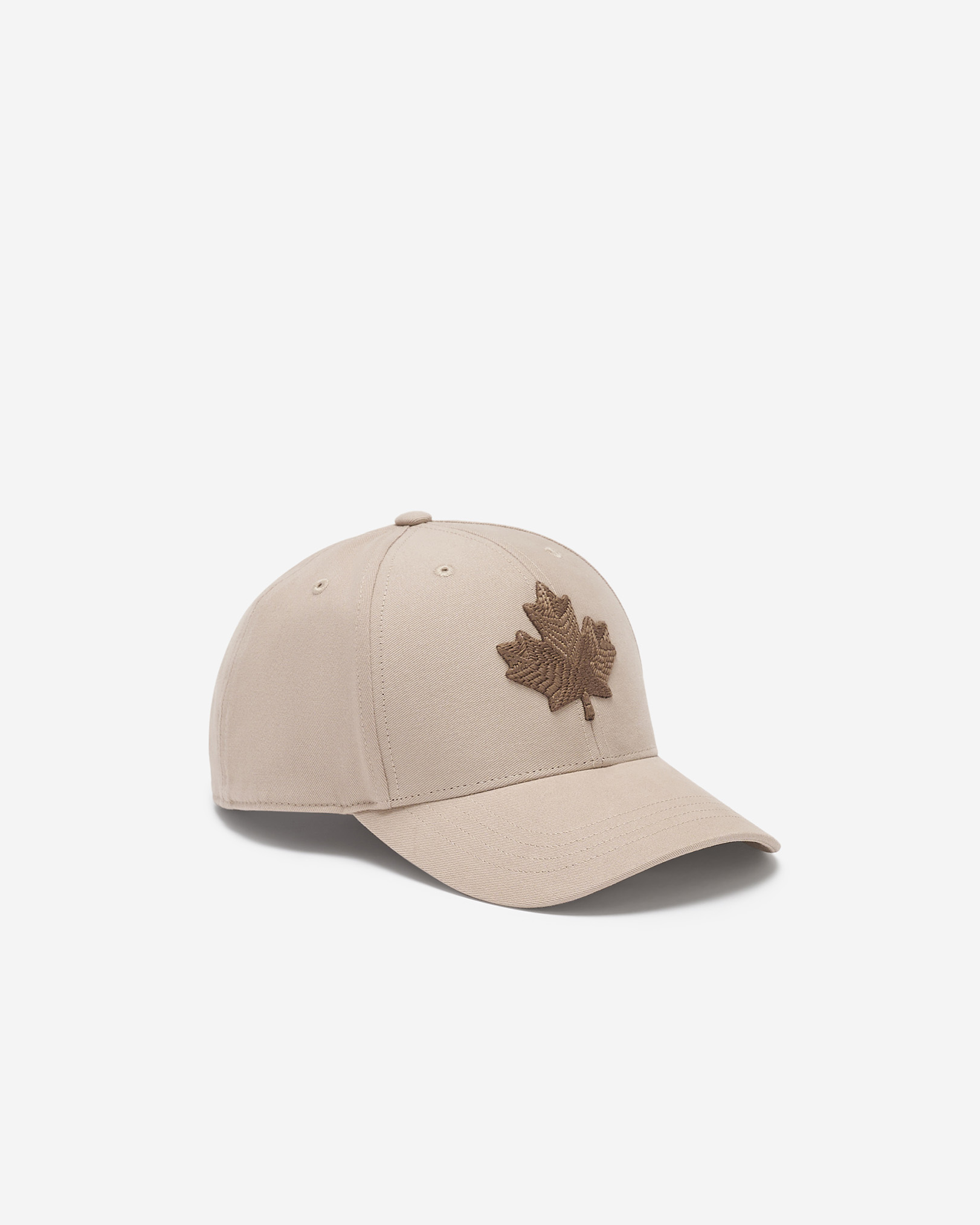 Modern Leaf Baseball Cap - Warm Khaki