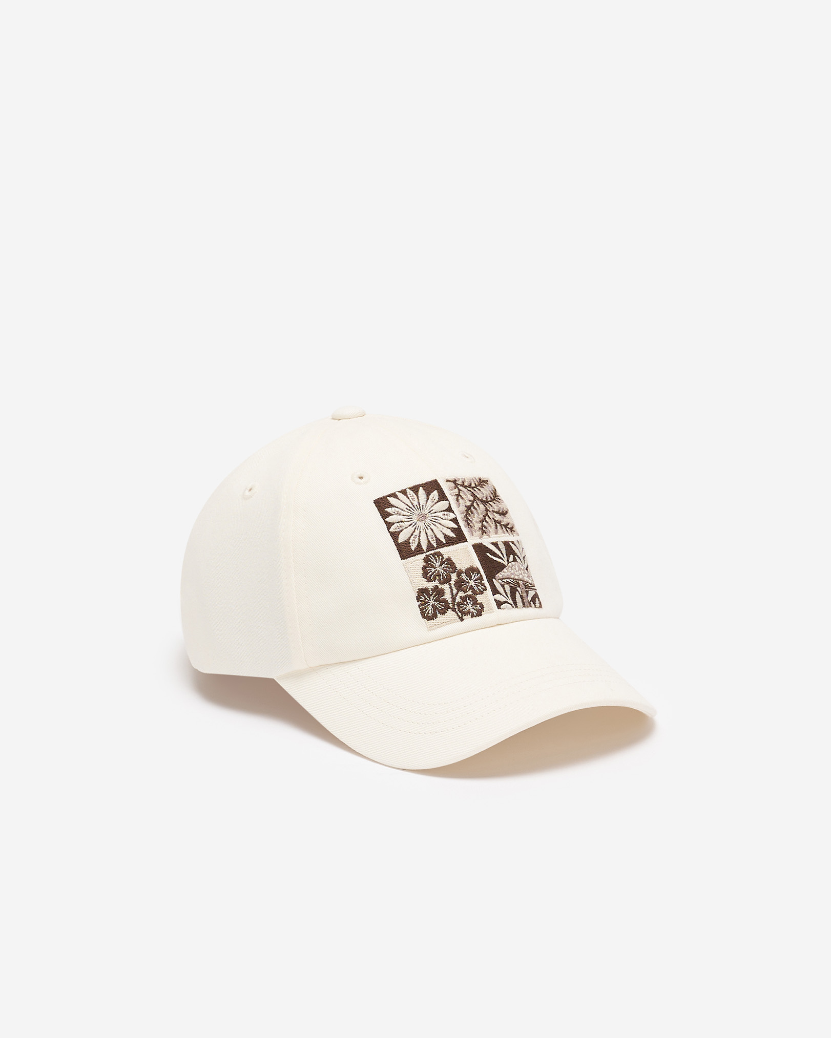 Roots Patchwork Baseball Cap - Egret Roots Patchwork Baseball Cap - Egret