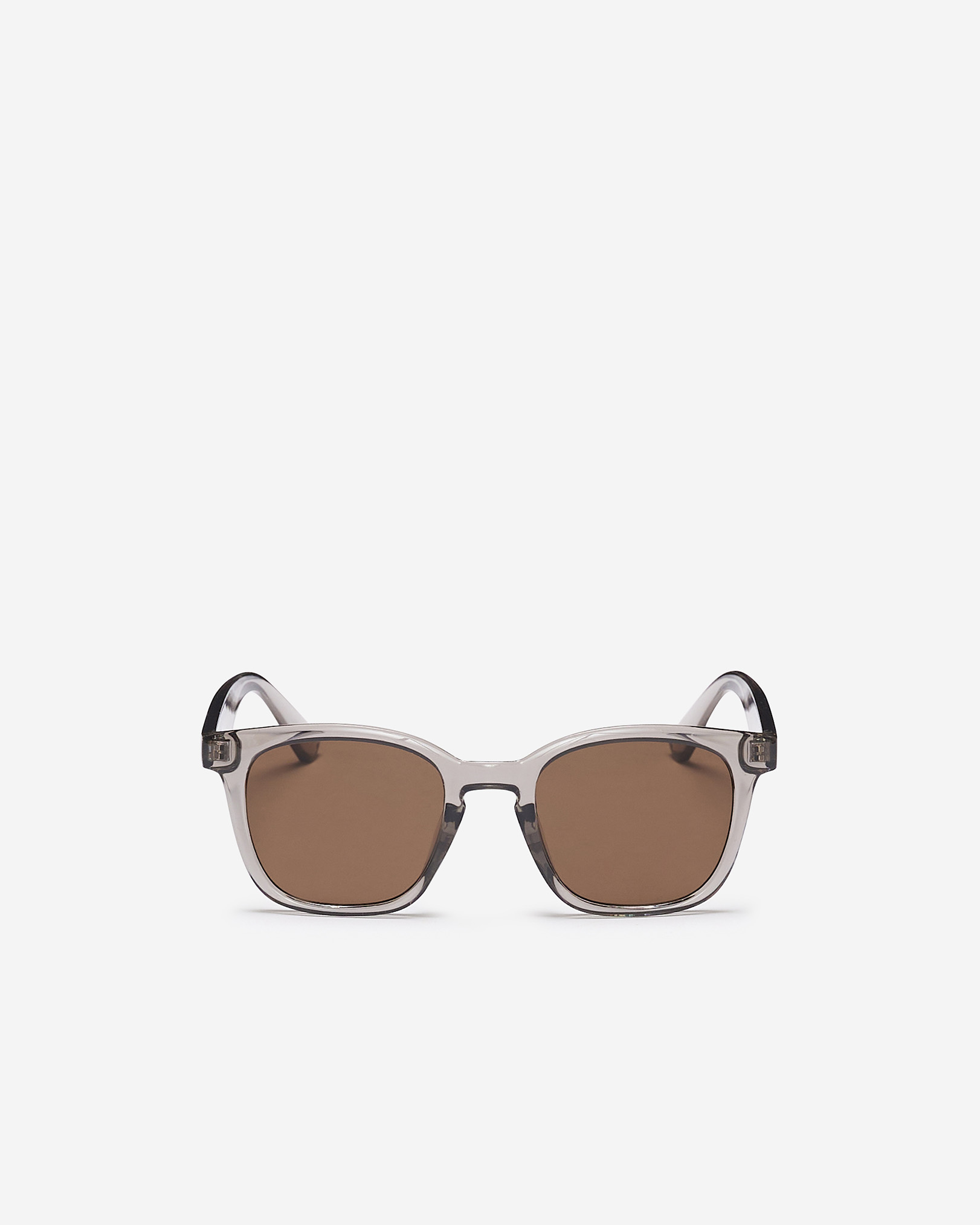 Womens Plastic Modified Square Sunglasses - Grey