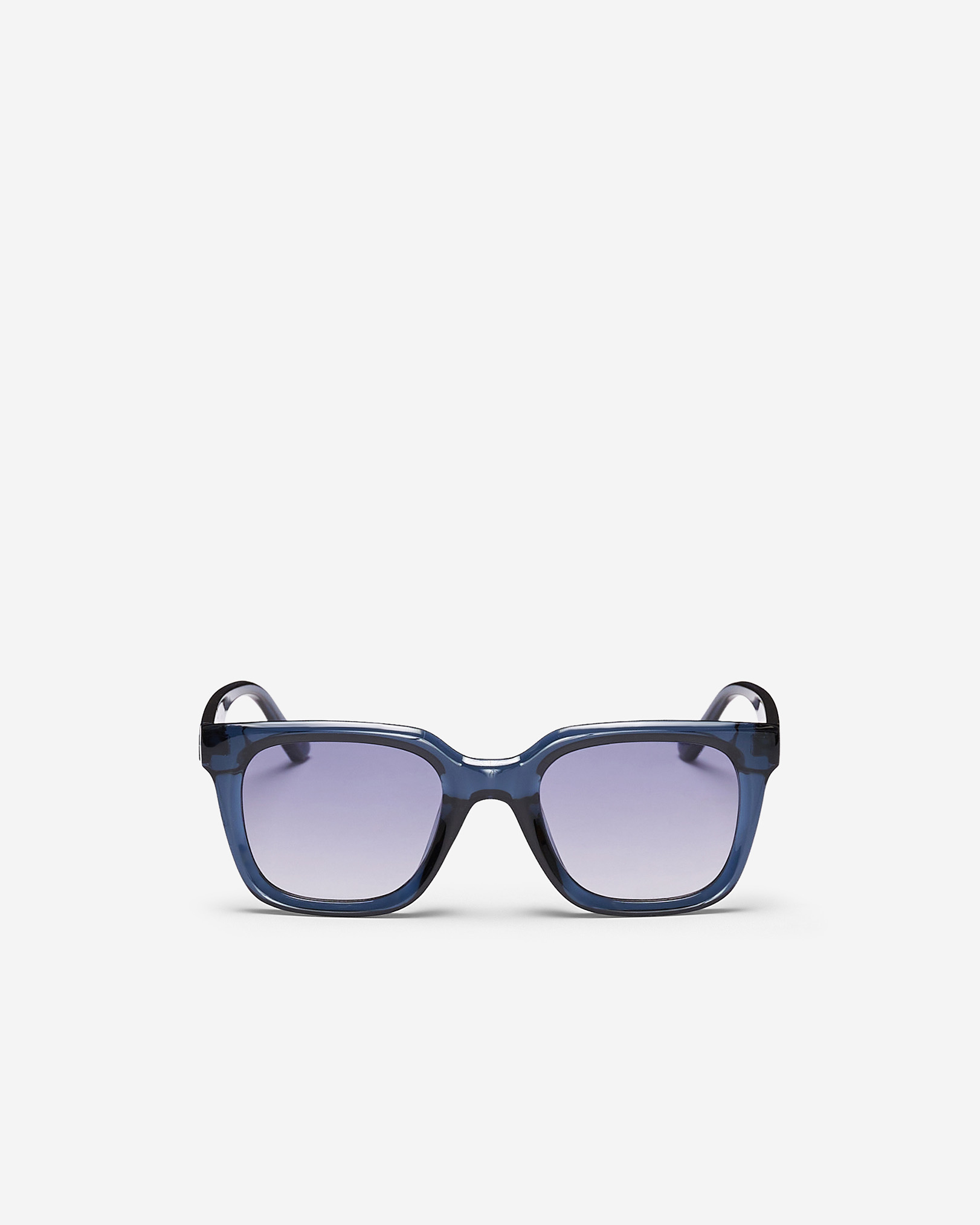Womens Plastic Modified Square Sunglasses - Blue